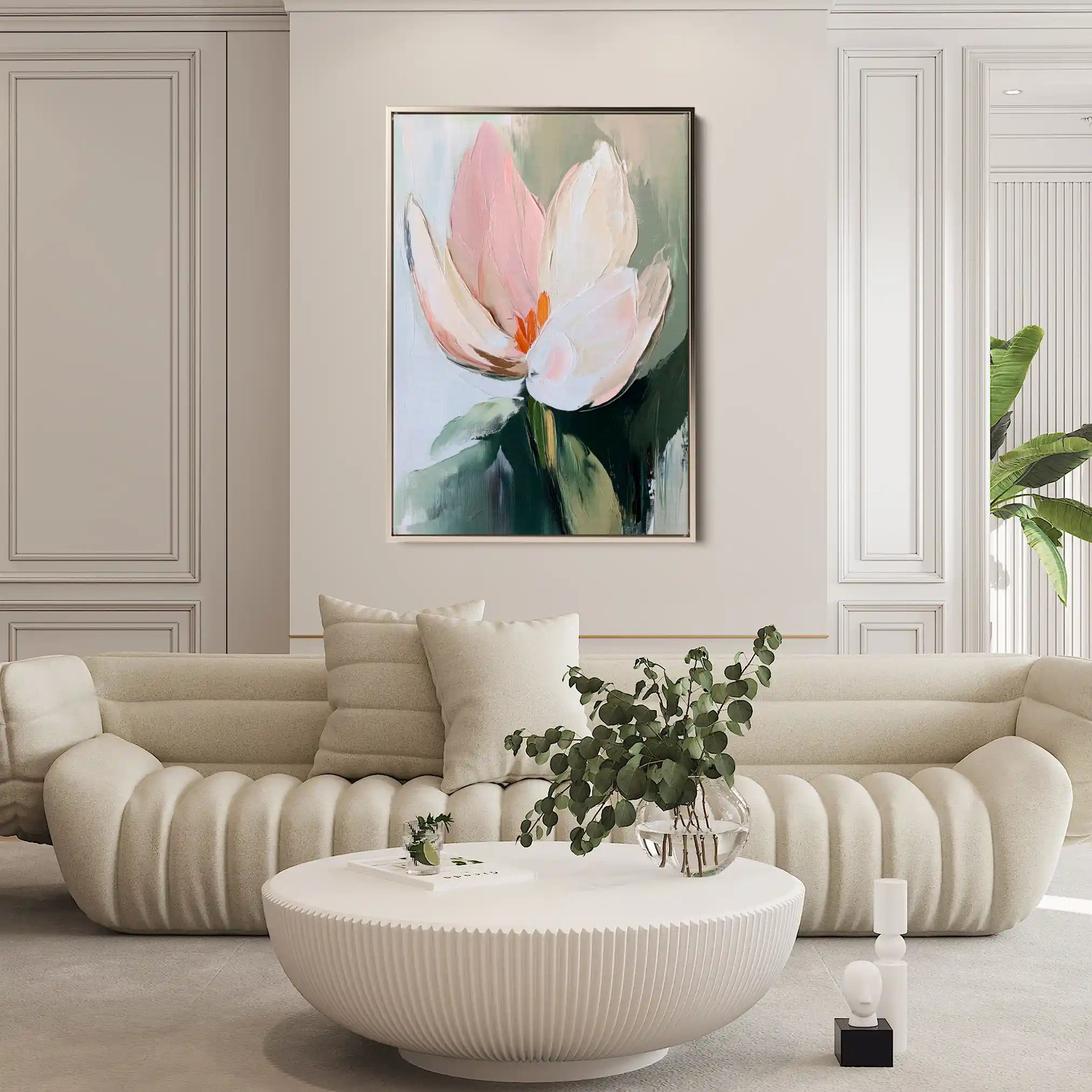 Floral Canvas Wall Art WAD1419-F 90 x 60 cm / Stretched on hidden frame