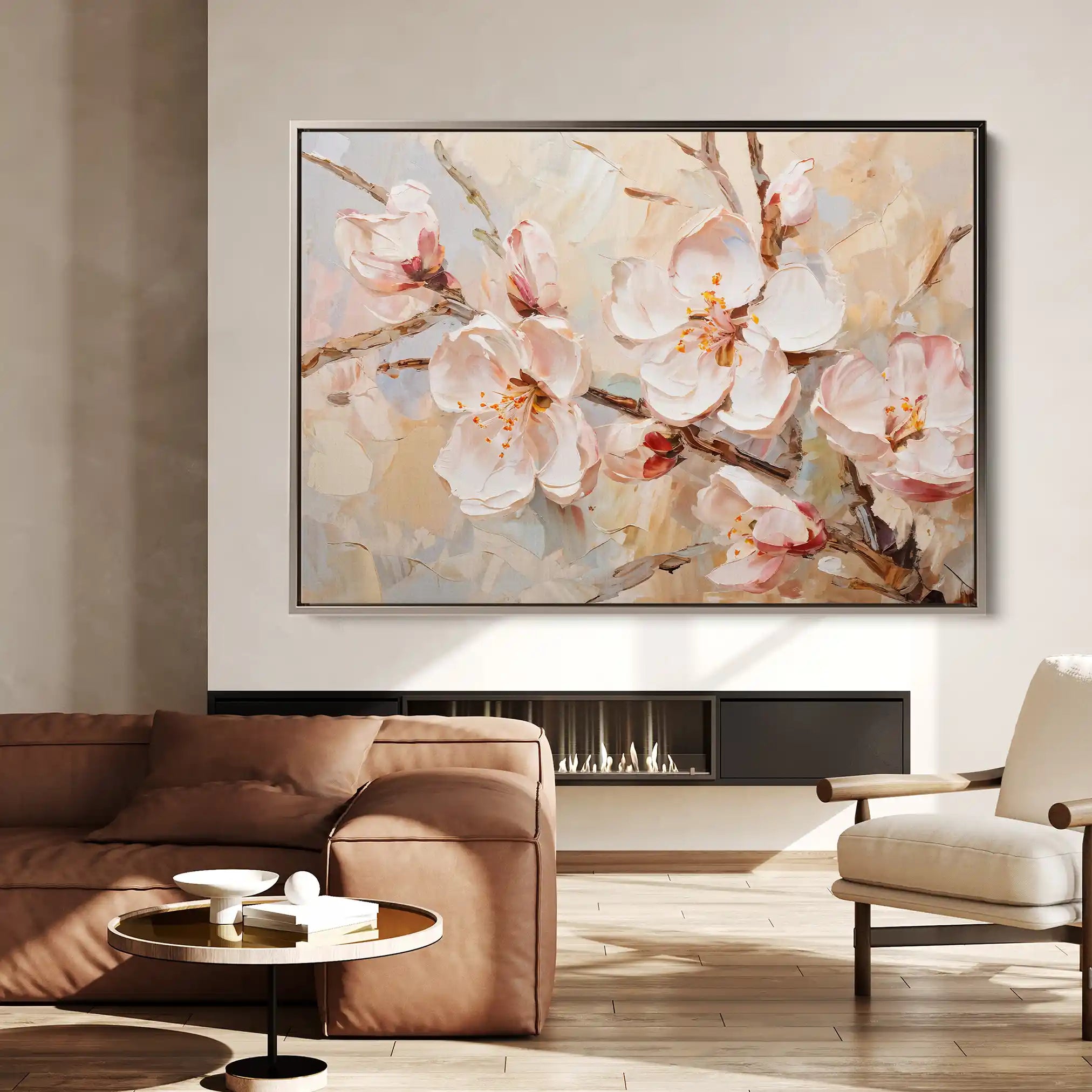 Floral Canvas Wall Art WAD142-F 90 x 60 cm / Stretched on hidden frame