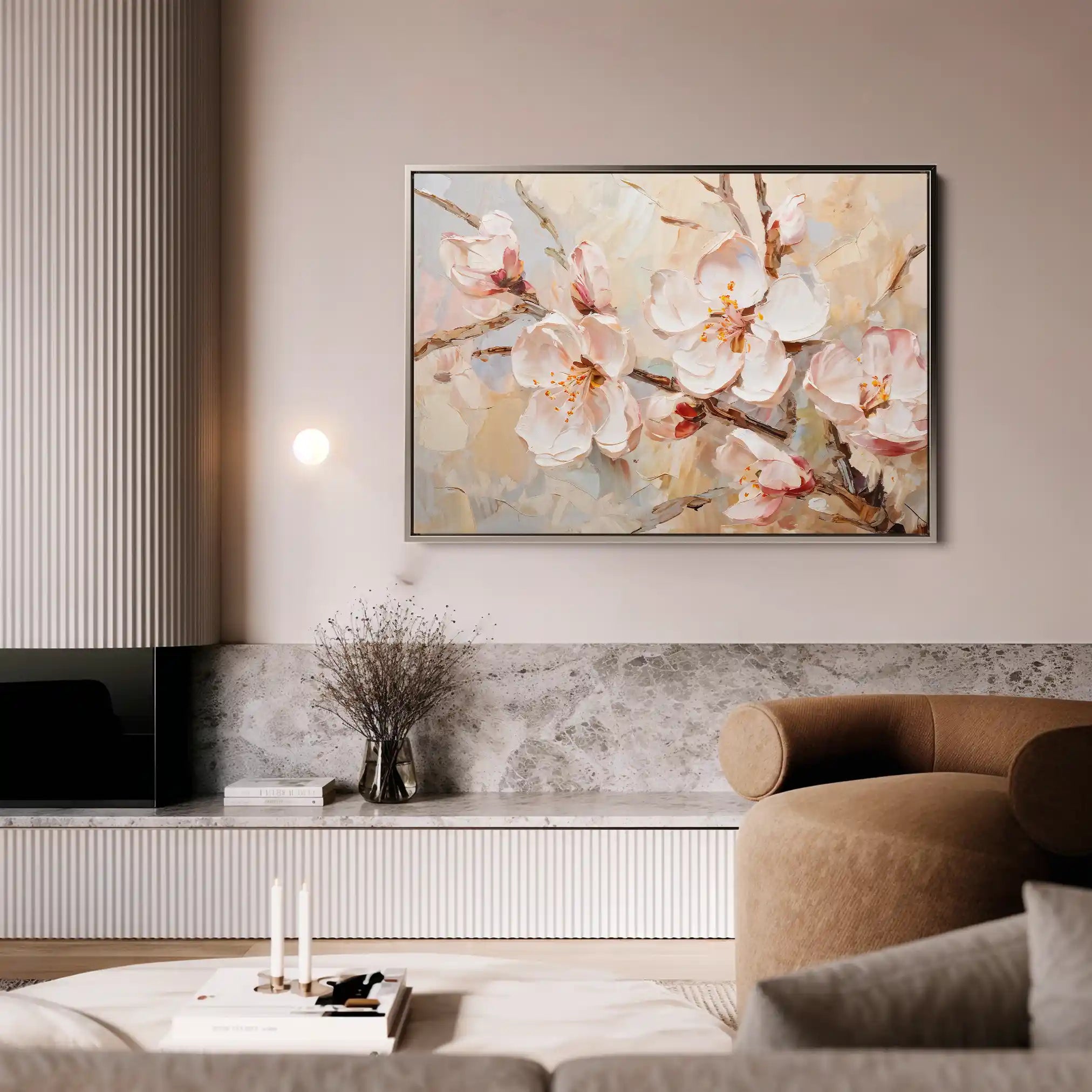 Floral Canvas Wall Art WAD142-F 90 x 60 cm / Stretched on hidden frame