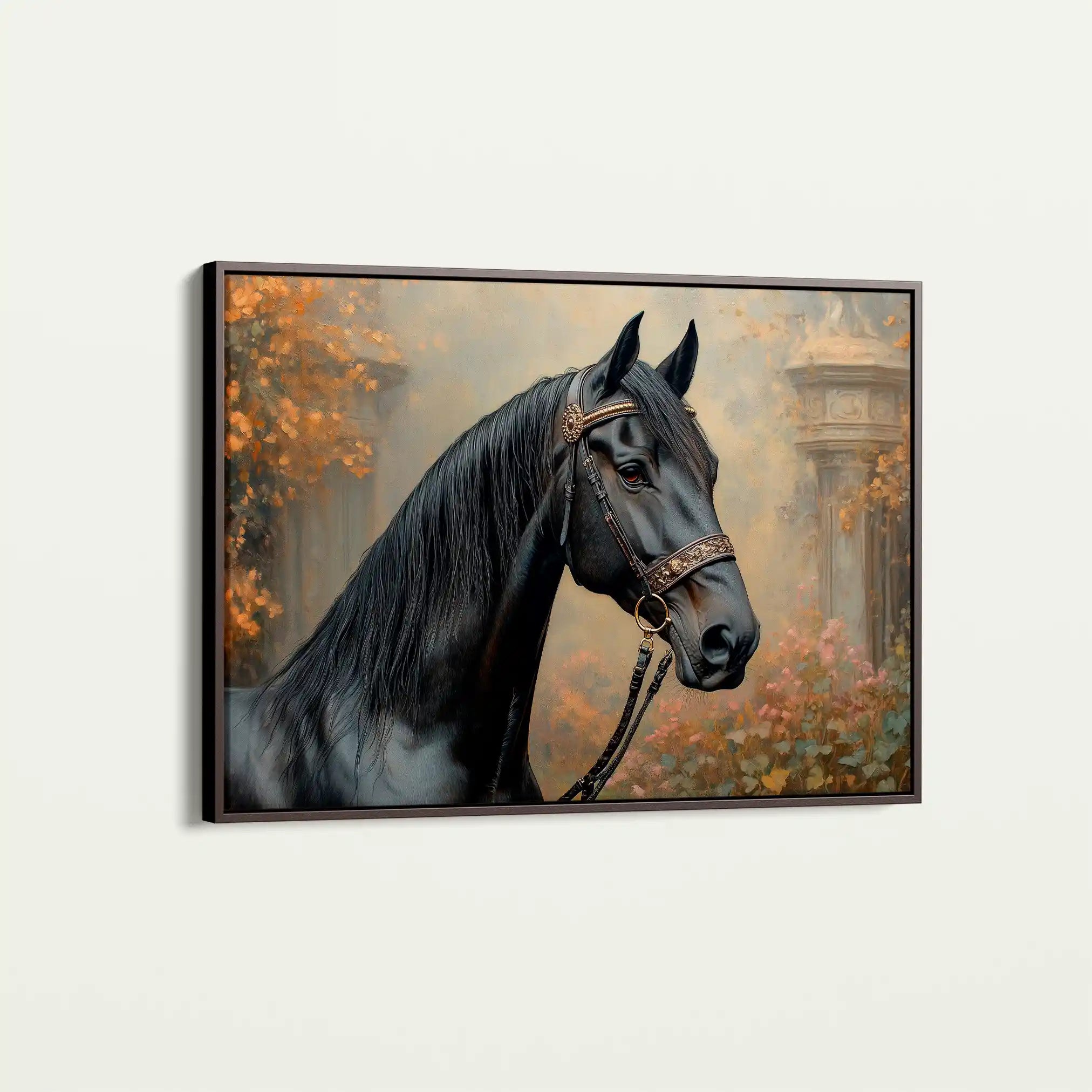 Horses 142 Canvas Art 90 x 60 cm / Stretched on hidden frame