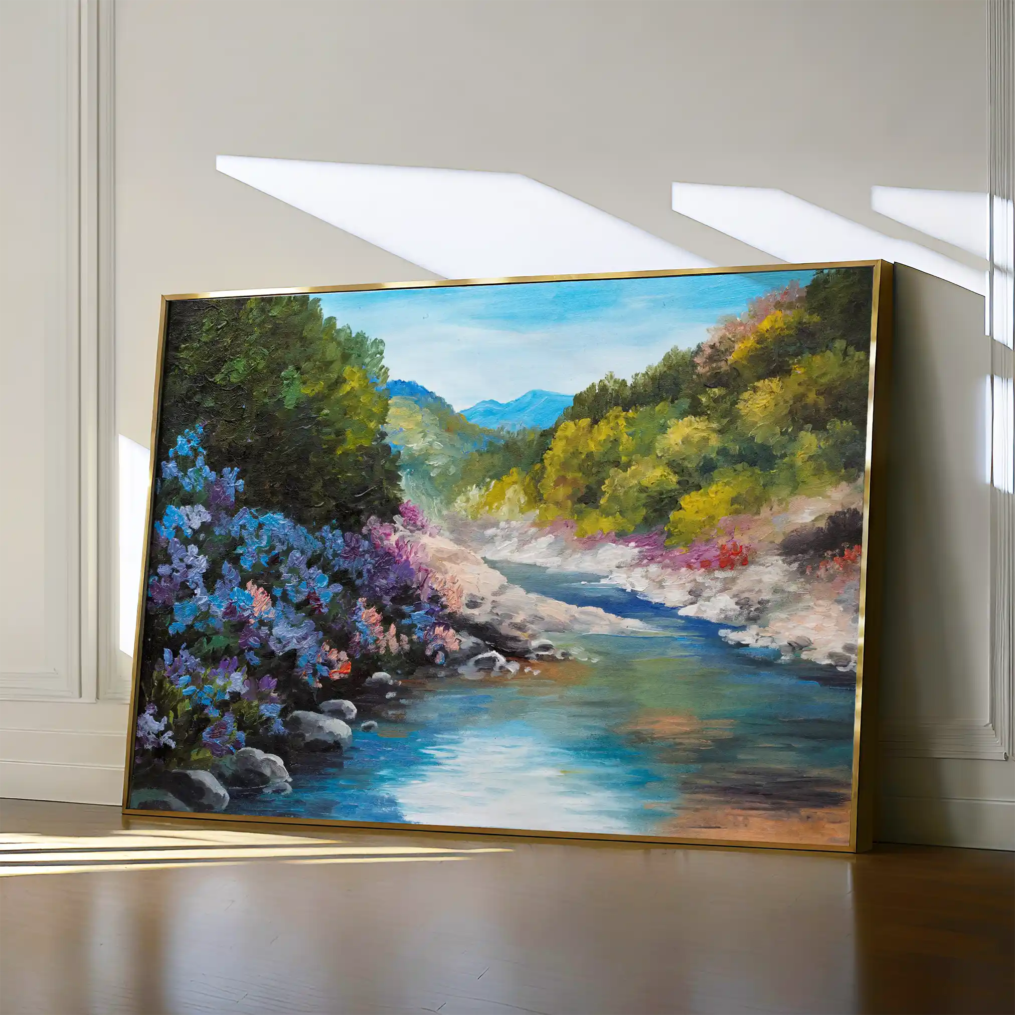 Landscape 142 Canvas Art 90 x 60 cm / Stretched on hidden frame