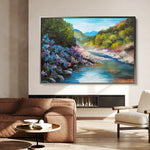 Landscape 142 Canvas Art 90 x 60 cm / Stretched on hidden frame