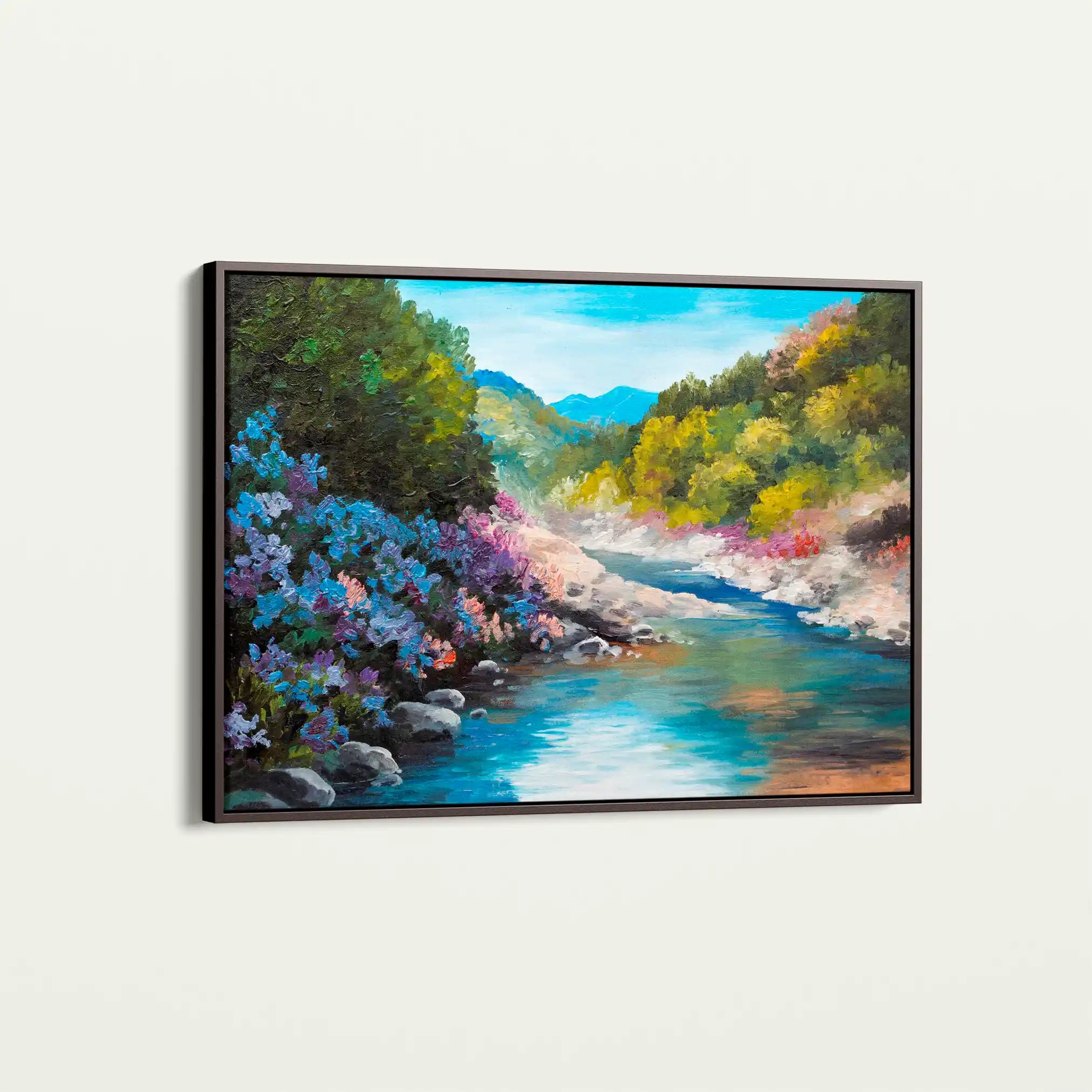 Landscape 142 Canvas Art 90 x 60 cm / Stretched on hidden frame