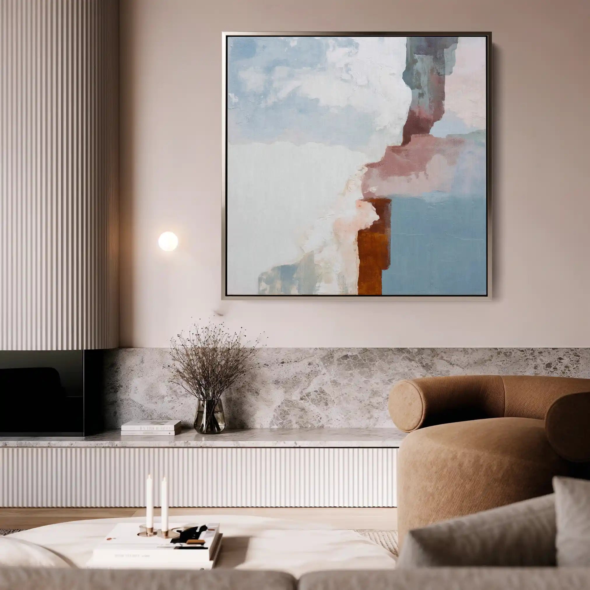 Abstract 1420 Canvas Art 60 x 60 cm / Stretched on hidden frame