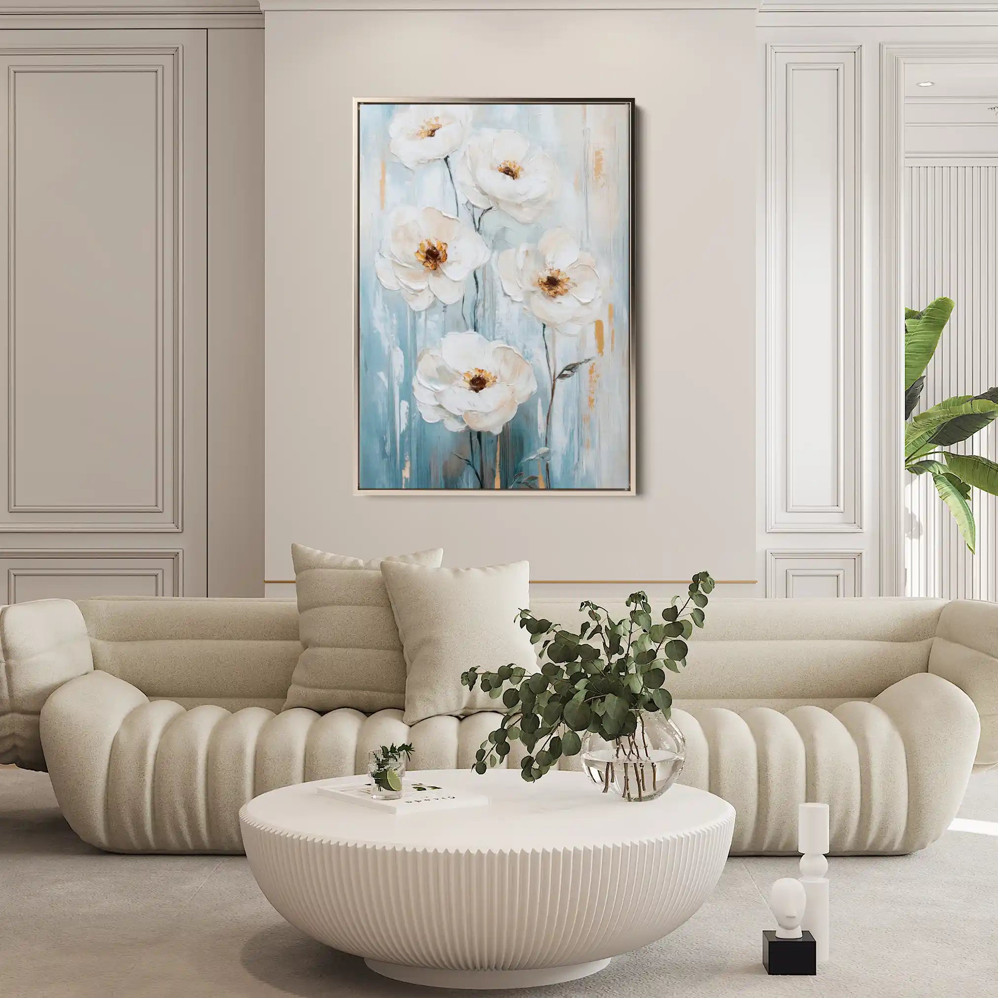Floral Canvas Wall Art WAD1421-F 90 x 60 cm / Stretched on hidden frame
