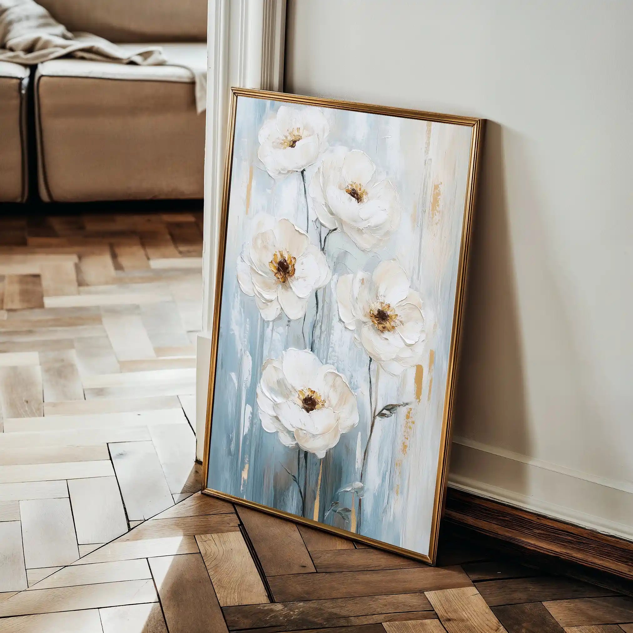 Floral Canvas Wall Art WAD1421-F 90 x 60 cm / Stretched on hidden frame