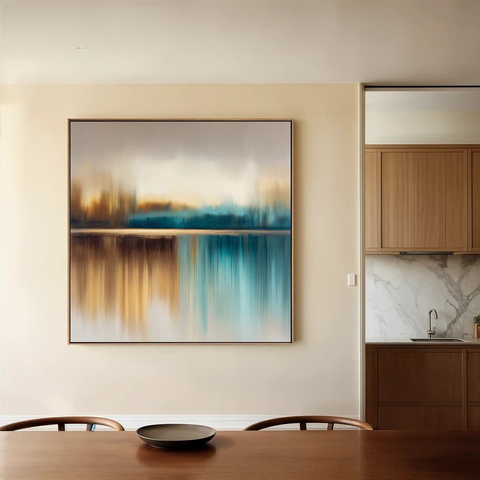 Abstract 1422 Canvas Art 60 x 60 cm / Stretched on hidden frame