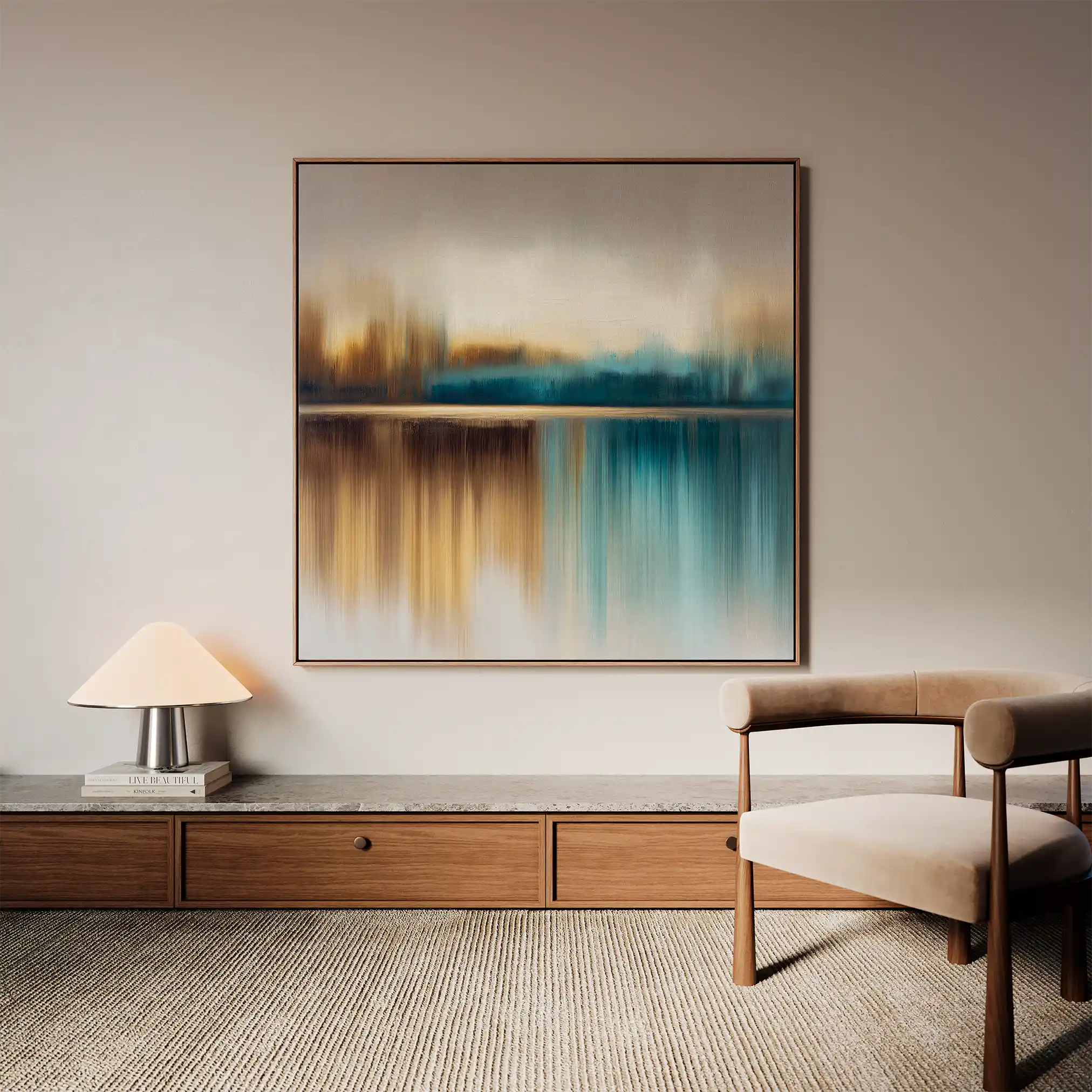 Abstract 1422 Canvas Art 60 x 60 cm / Stretched on hidden frame