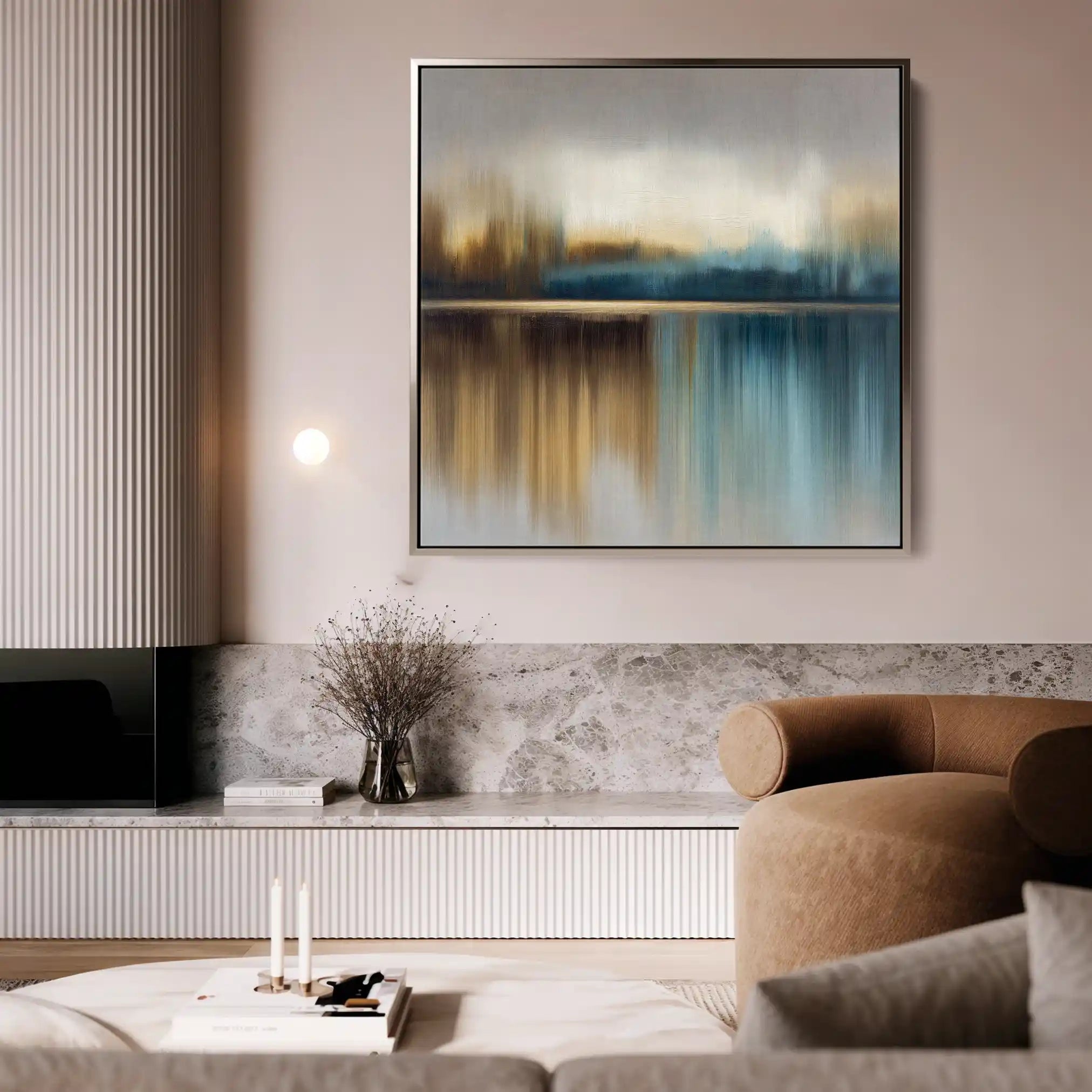 Abstract 1422 Canvas Art 60 x 60 cm / Stretched on hidden frame