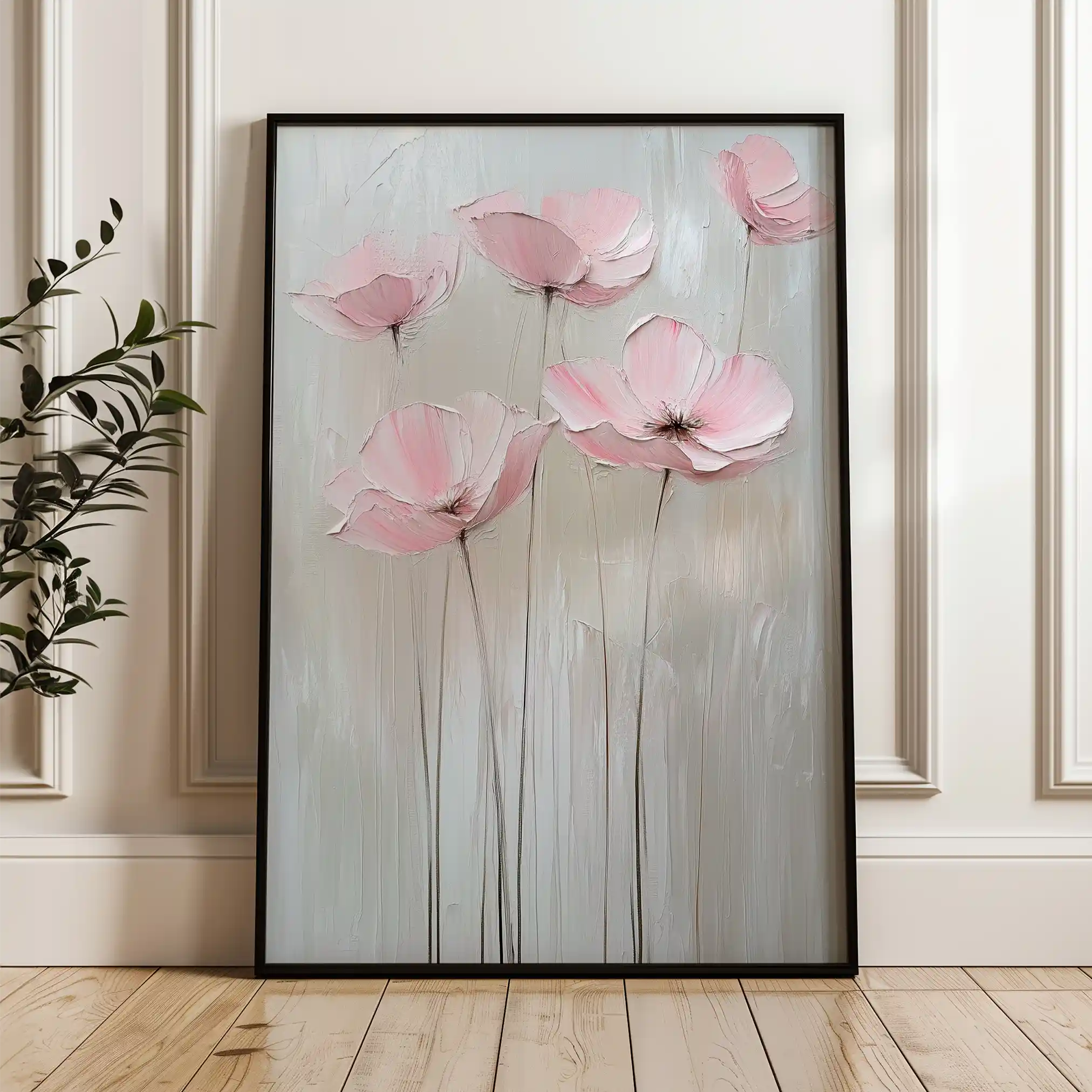 Floral Canvas Wall Art WAD1422-F 90 x 60 cm / Stretched on hidden frame