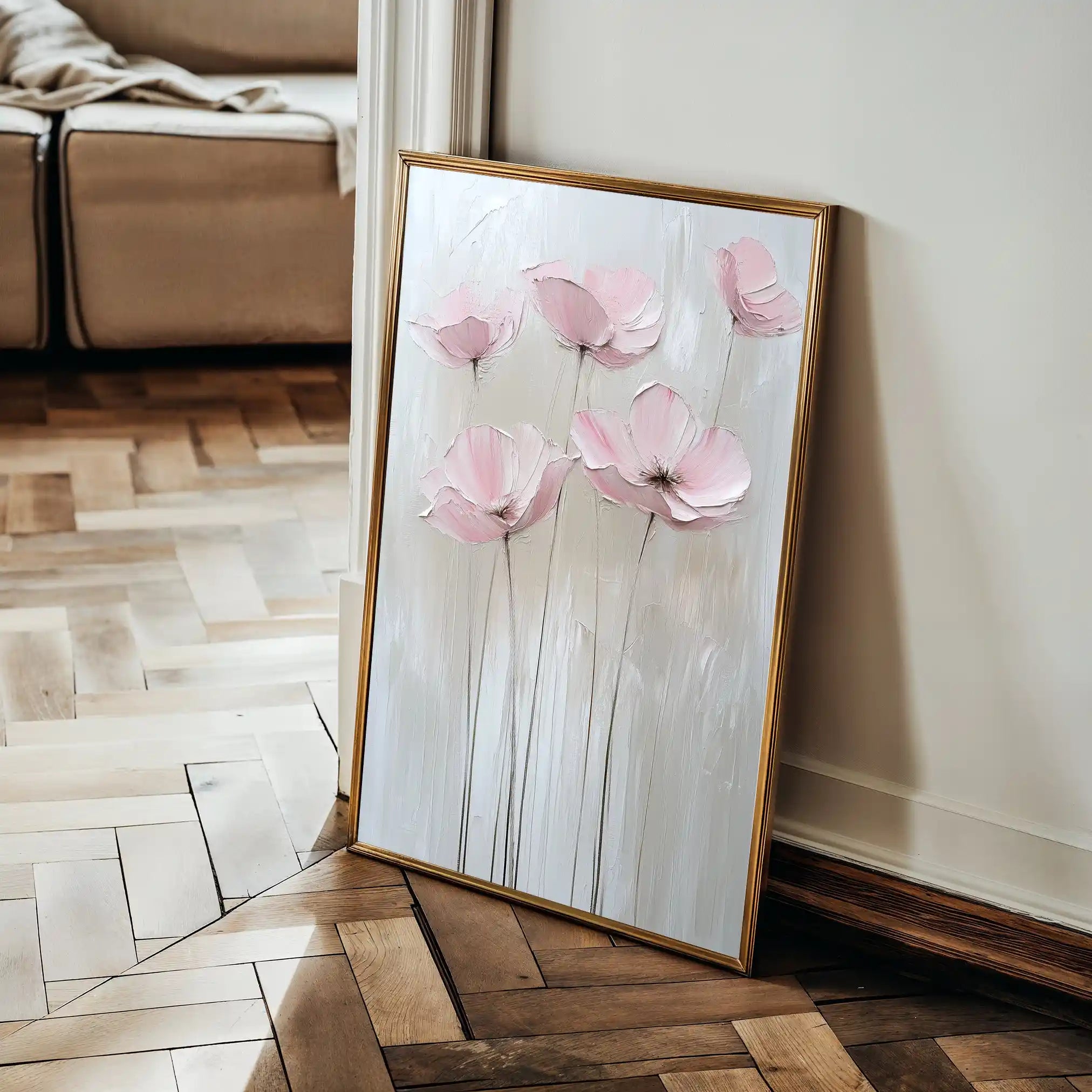 Floral Canvas Wall Art WAD1422-F 90 x 60 cm / Stretched on hidden frame