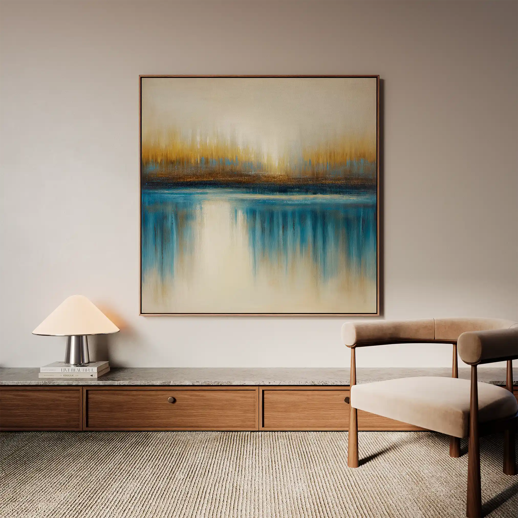 Abstract 1423 Canvas Art 60 x 60 cm / Stretched on hidden frame