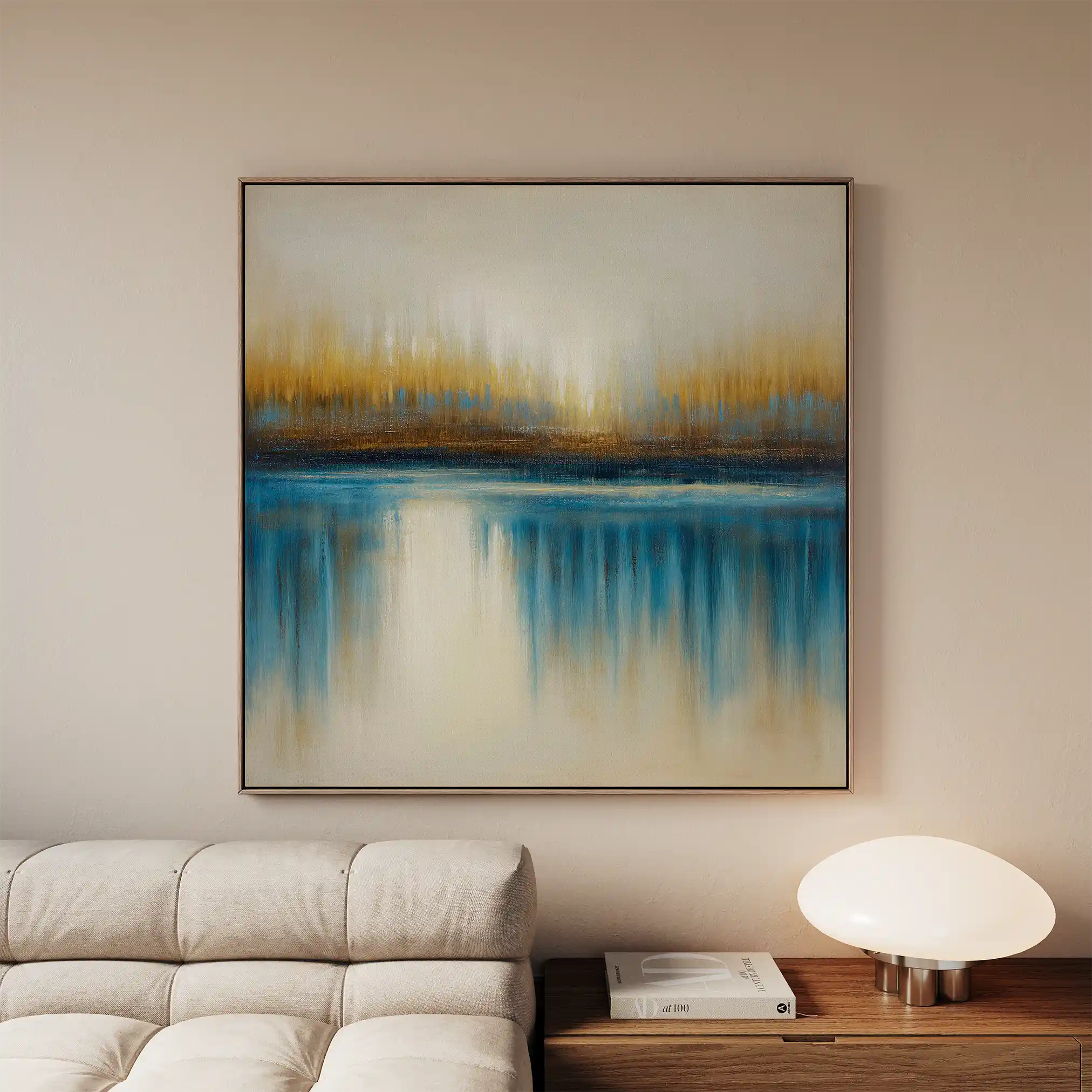 Abstract 1423 Canvas Art 60 x 60 cm / Stretched on hidden frame