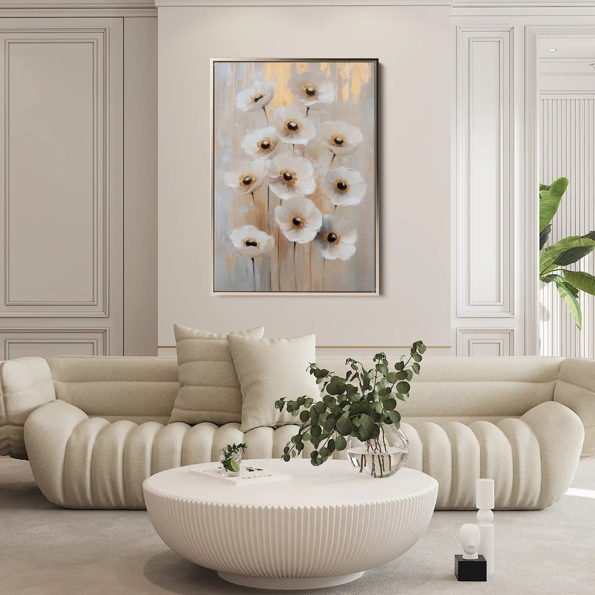 Floral Canvas Wall Art WAD1423-F 90 x 60 cm / Stretched on hidden frame