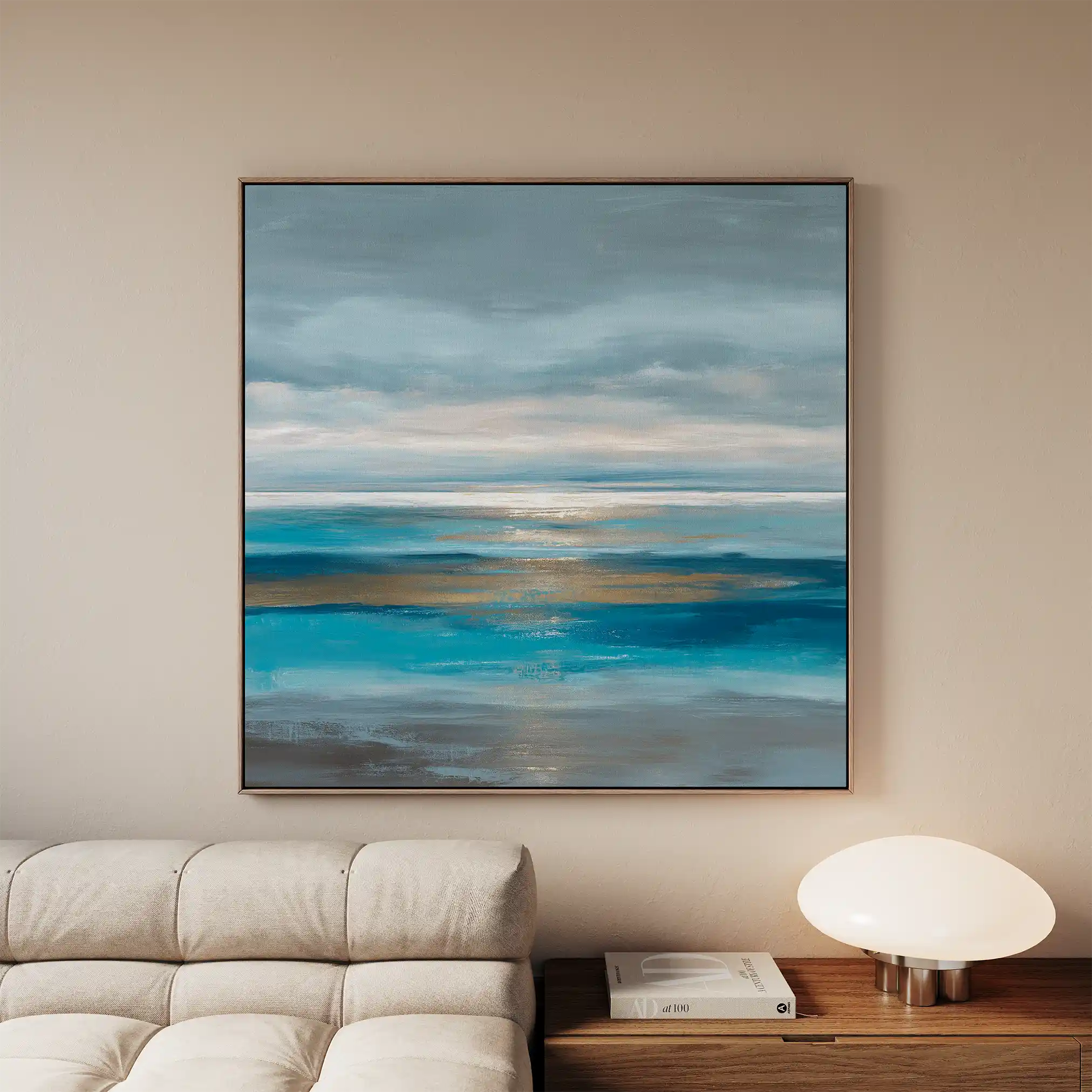 Abstract 1424 Canvas Art 60 x 60 cm / Stretched on hidden frame