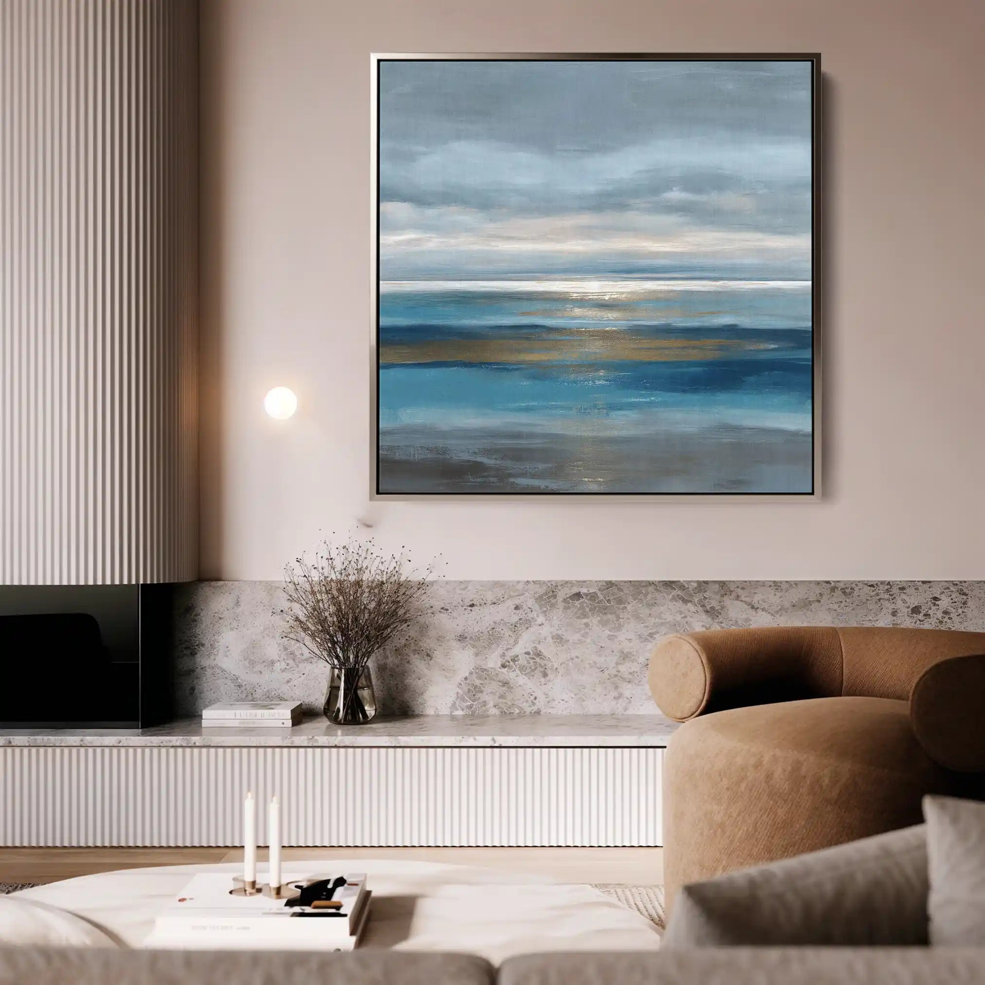 Abstract 1424 Canvas Art 60 x 60 cm / Stretched on hidden frame