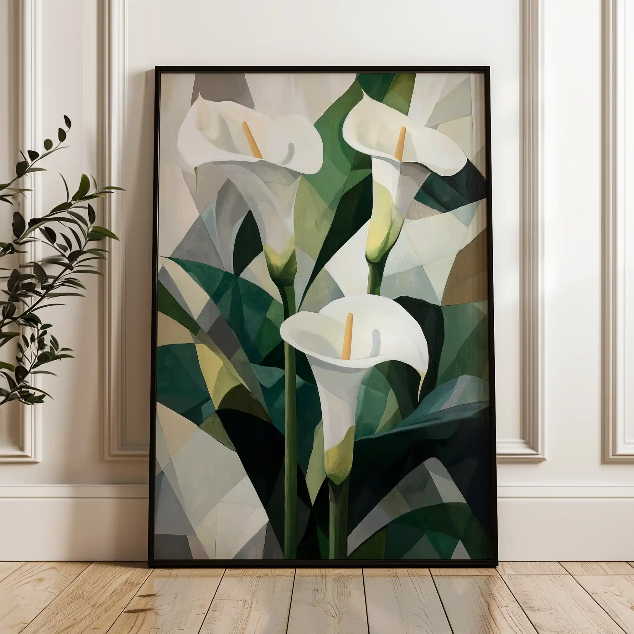 Floral Canvas Wall Art WAD1426-F 90 x 60 cm / Stretched on hidden frame