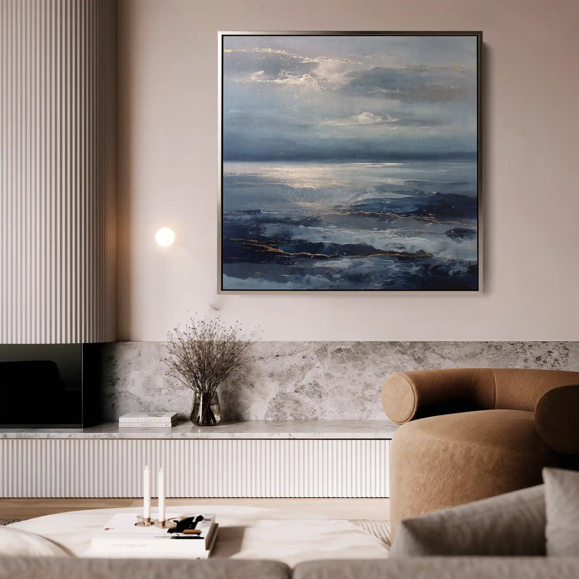 Abstract 1427 Canvas Art 60 x 60 cm / Stretched on hidden frame