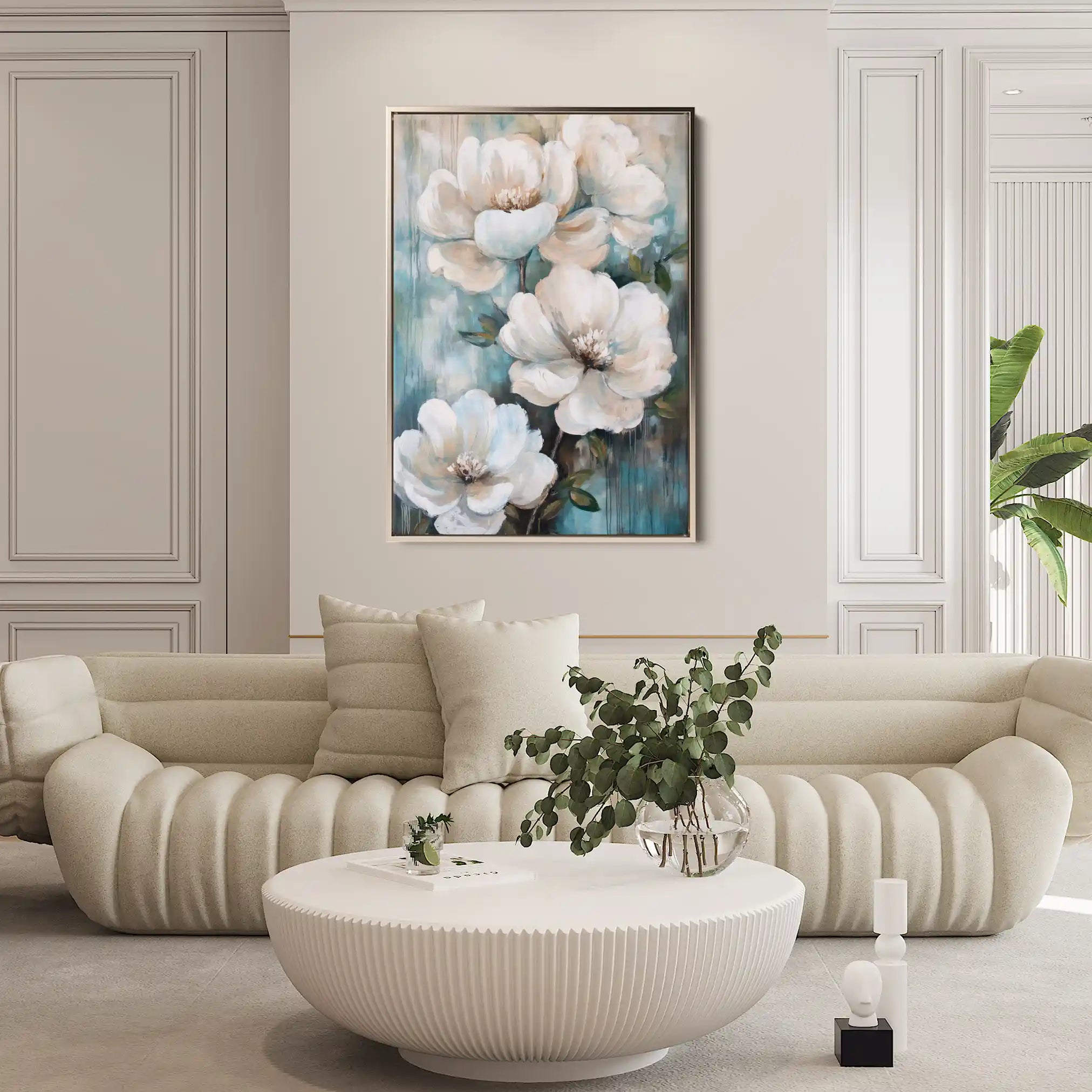 Floral Canvas Wall Art WAD1427-F 90 x 60 cm / Stretched on hidden frame