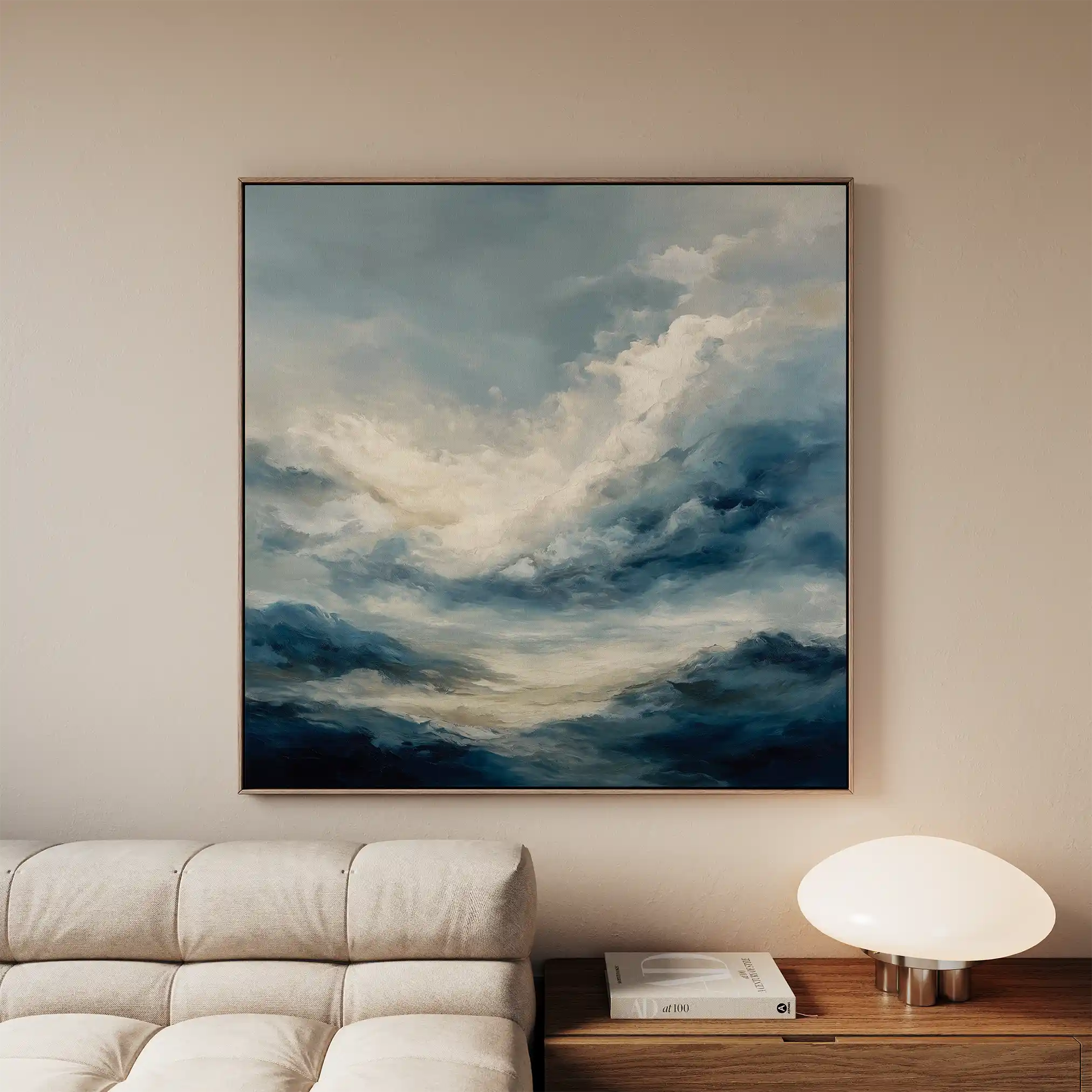 Abstract 1428 Canvas Art 60 x 60 cm / Stretched on hidden frame