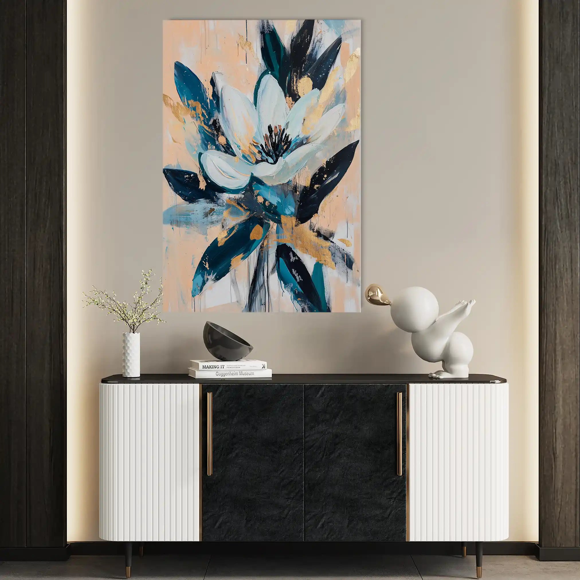 Floral Canvas Wall Art WAD1428-F 90 x 60 cm / Stretched on hidden frame