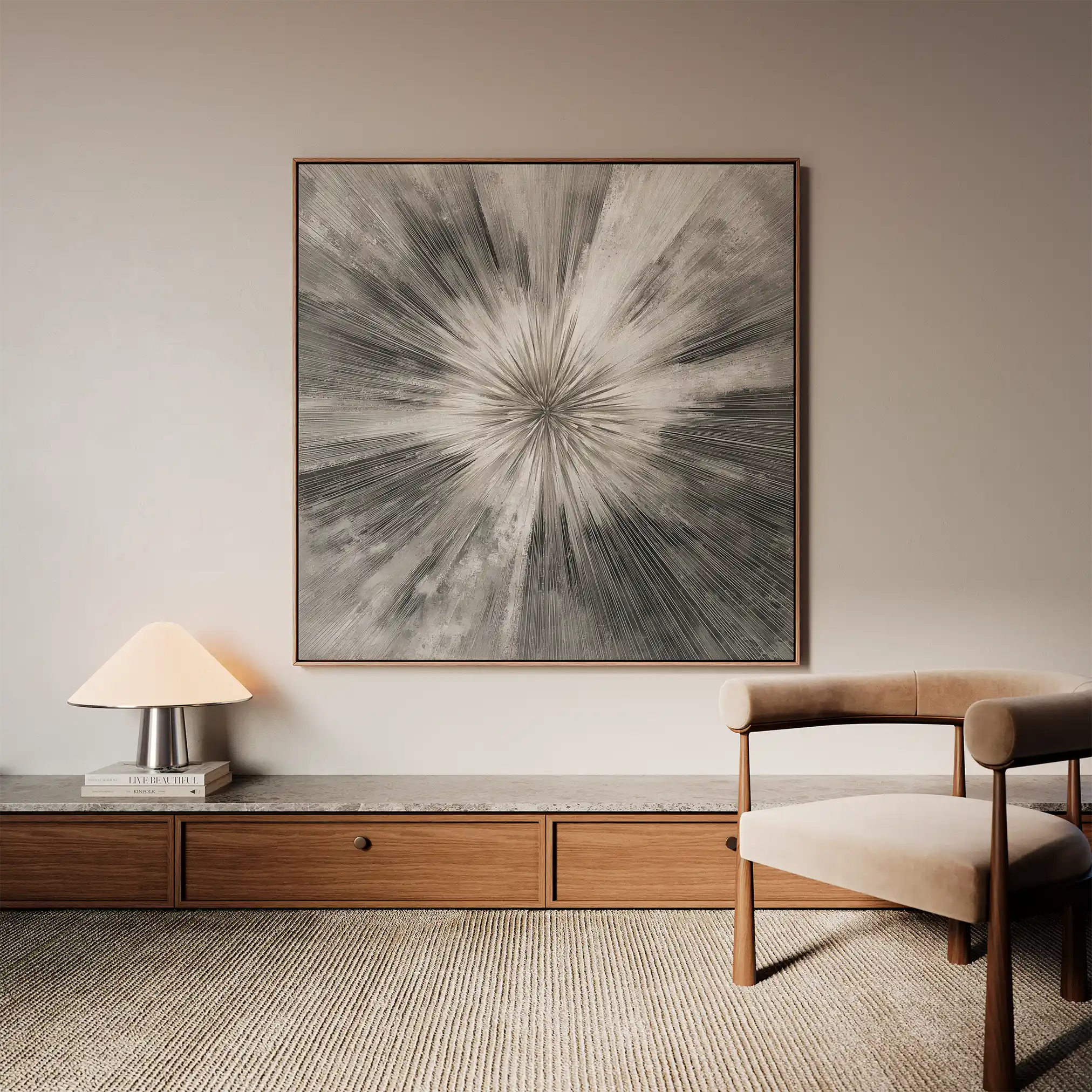 Abstract 1429 Canvas Art 60 x 60 cm / Stretched on hidden frame