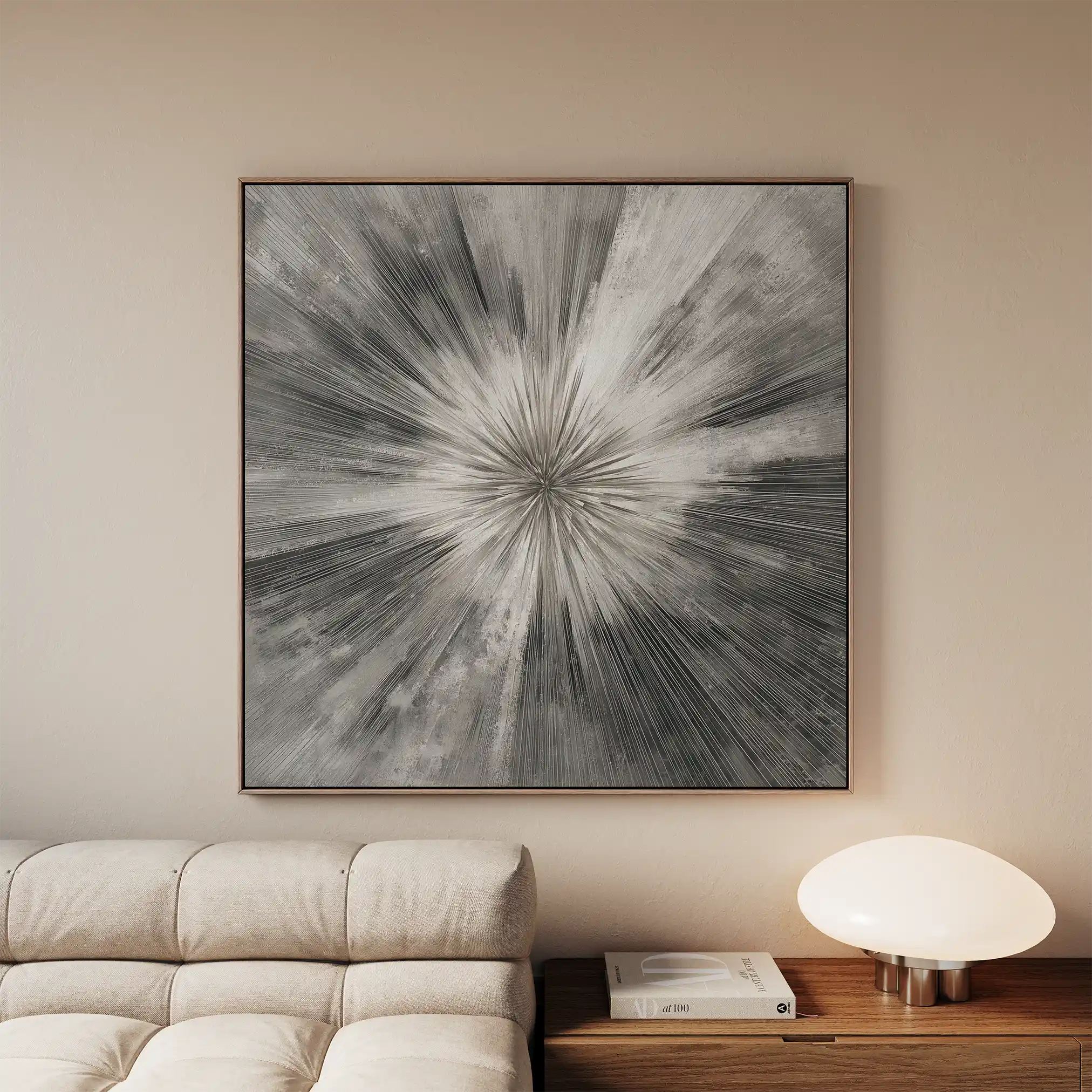 Abstract 1429 Canvas Art 60 x 60 cm / Stretched on hidden frame