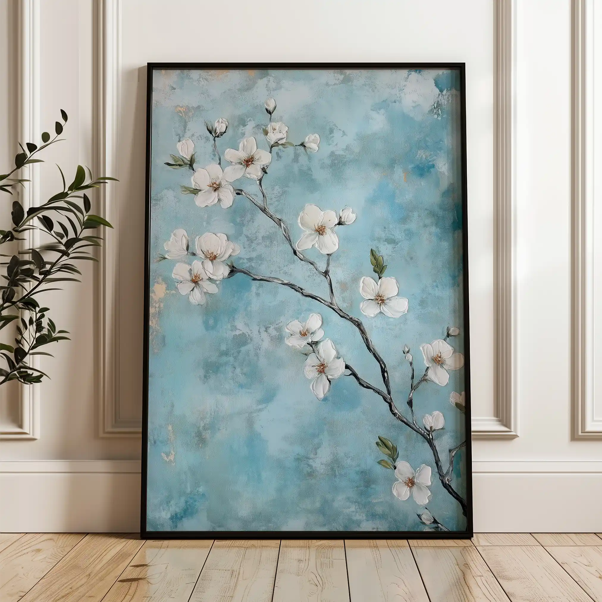 Floral Canvas Wall Art WAD1429-F 90 x 60 cm / Stretched on hidden frame