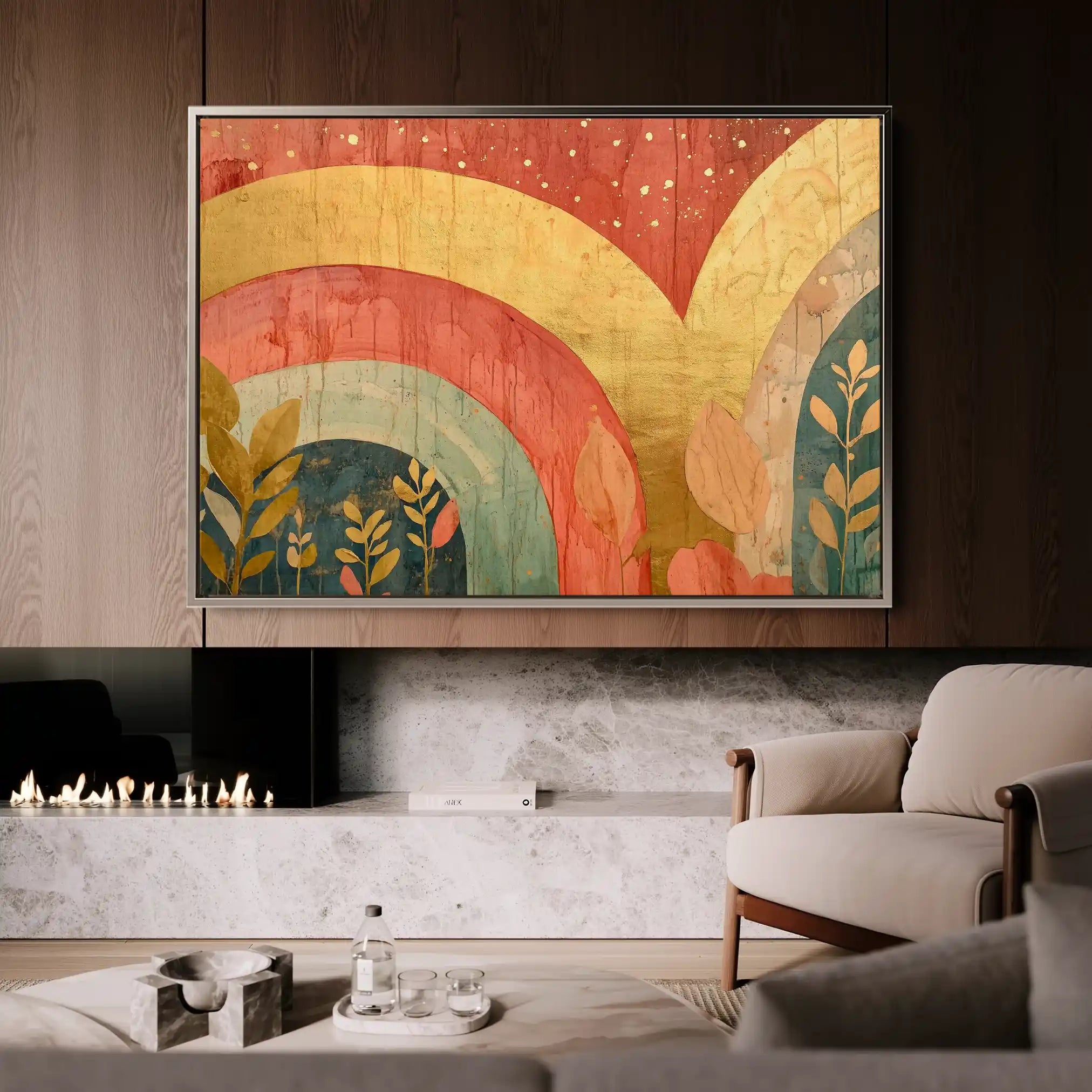 Boho 143 Canvas Art 90 x 60 cm / Stretched on hidden frame