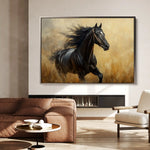 Horses 143 Canvas Art 90 x 60 cm / Stretched on hidden frame
