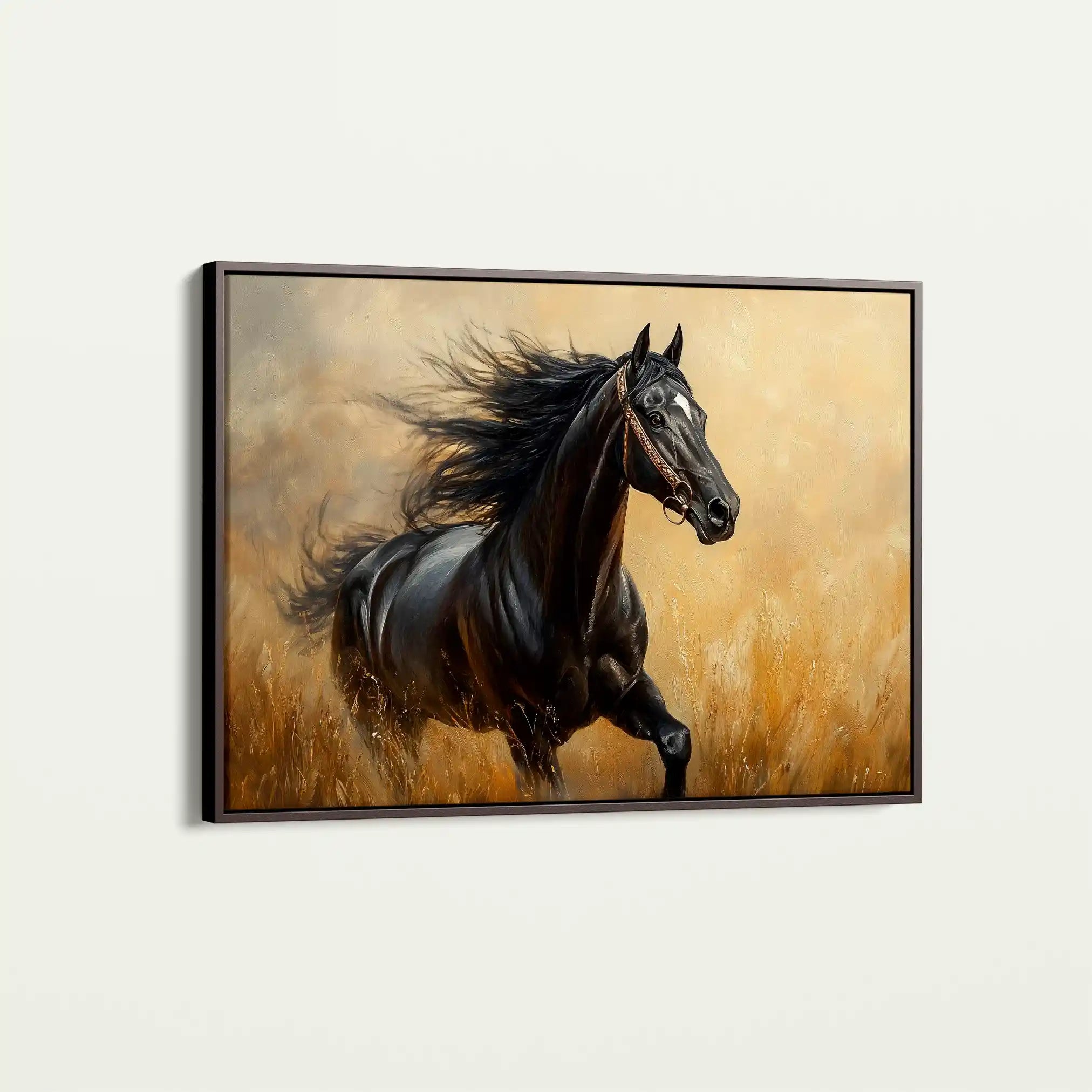 Horses 143 Canvas Art 90 x 60 cm / Stretched on hidden frame