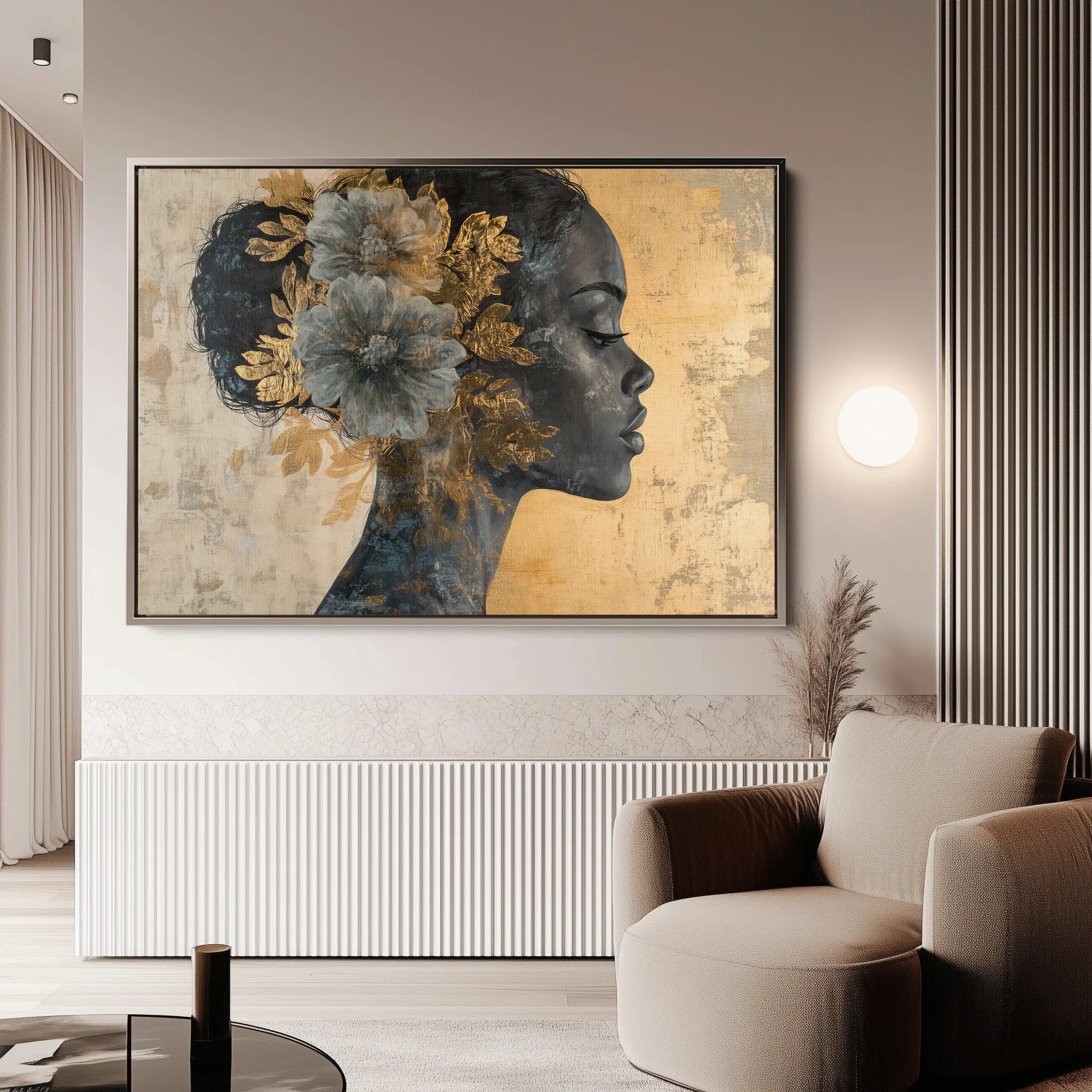 Portrait Canvas Wall Art WAD143-P 90 x 60 cm / Stretched on hidden frame