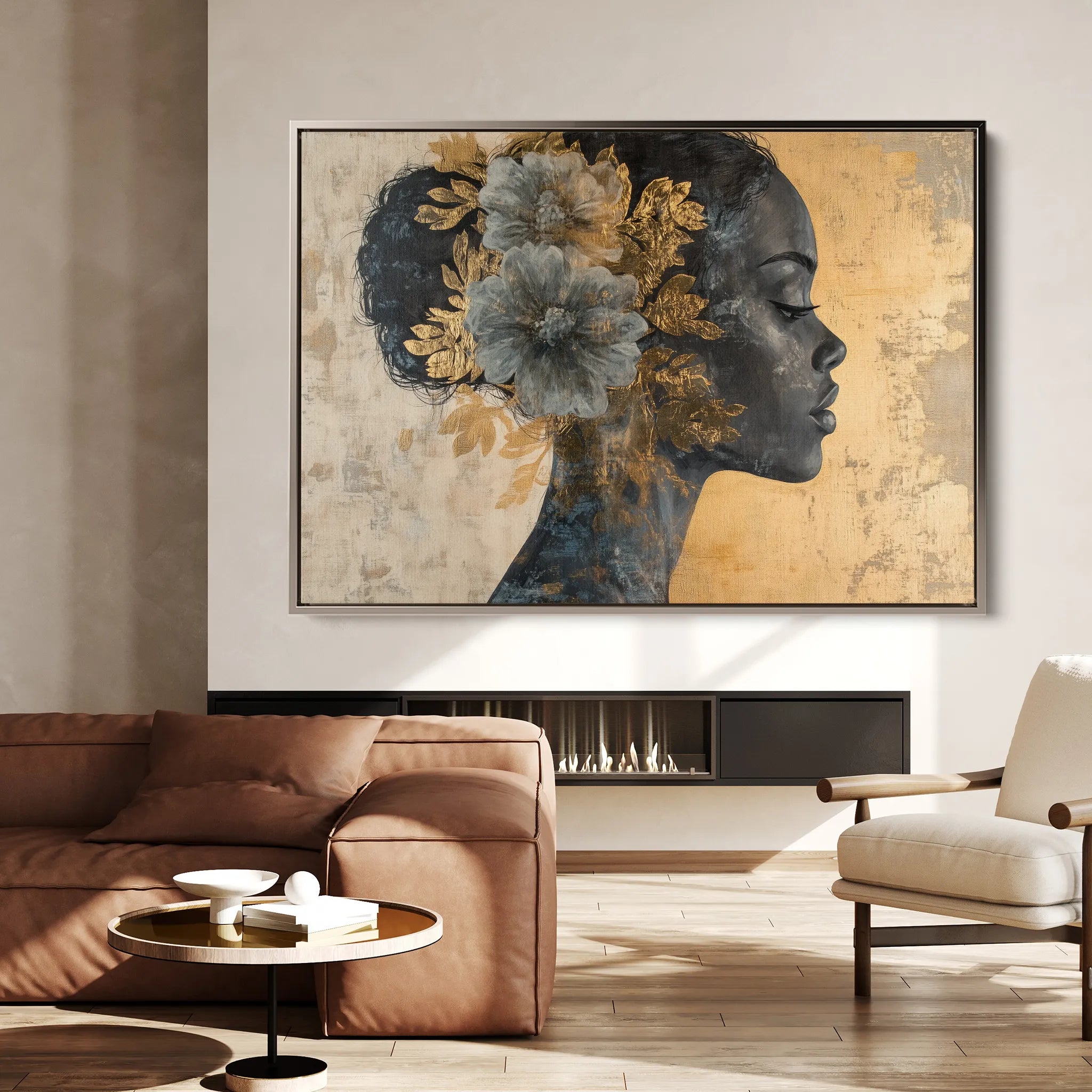 Portrait Canvas Wall Art WAD143-P 90 x 60 cm / Stretched on hidden frame