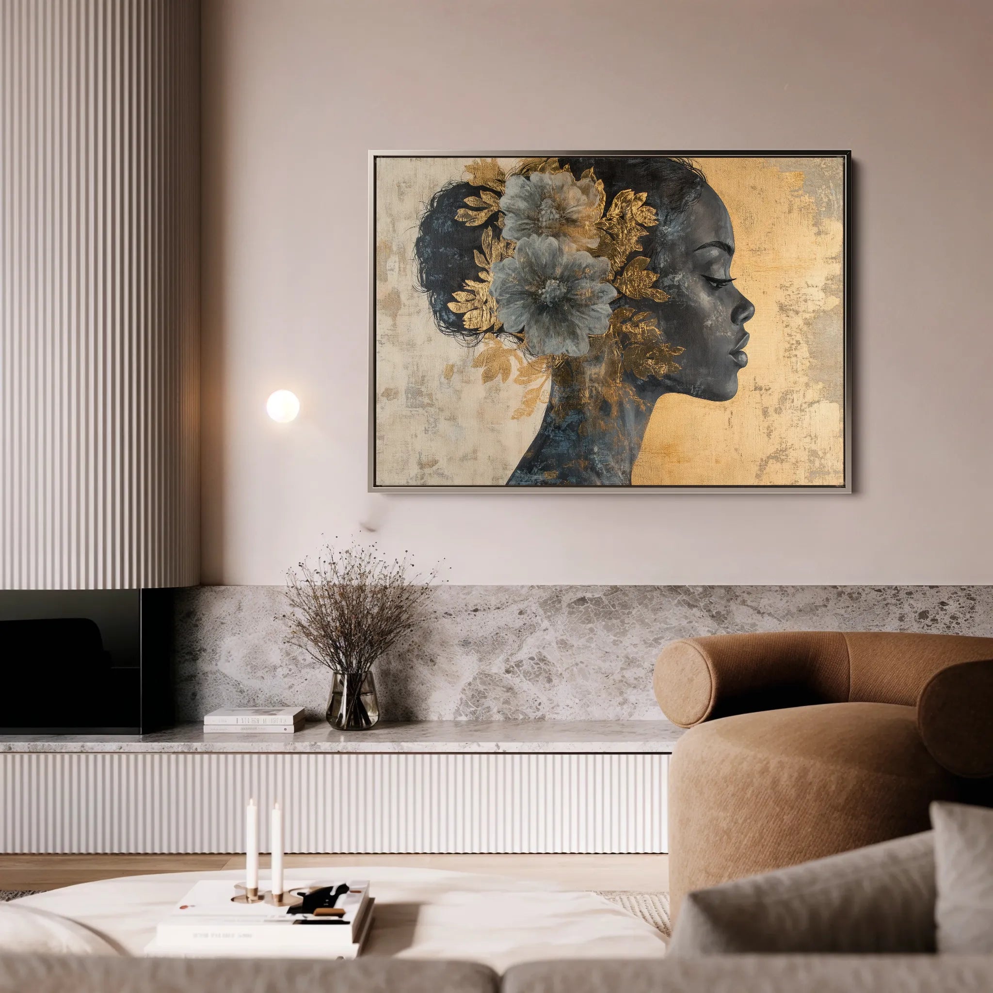 Portrait Canvas Wall Art WAD143-P 90 x 60 cm / Stretched on hidden frame