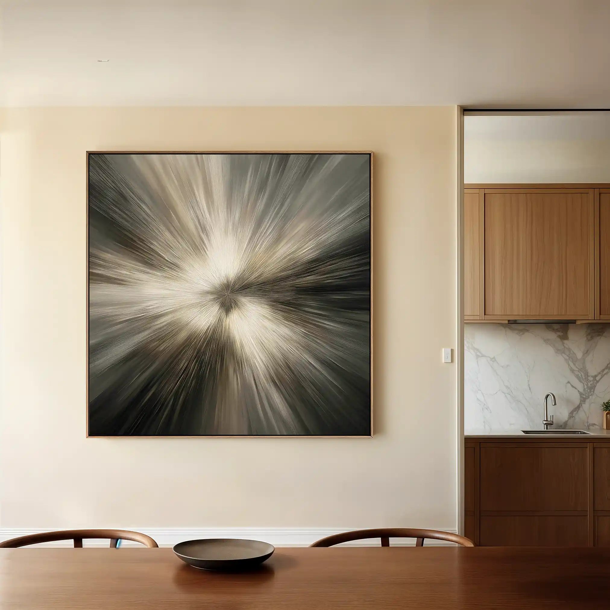 Abstract 1430 Canvas Art 60 x 60 cm / Stretched on hidden frame