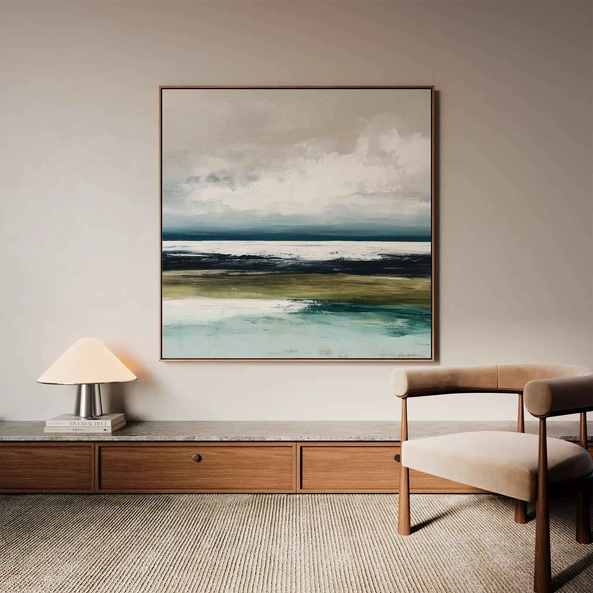 Abstract 1431 Canvas Art 60 x 60 cm / Stretched on hidden frame