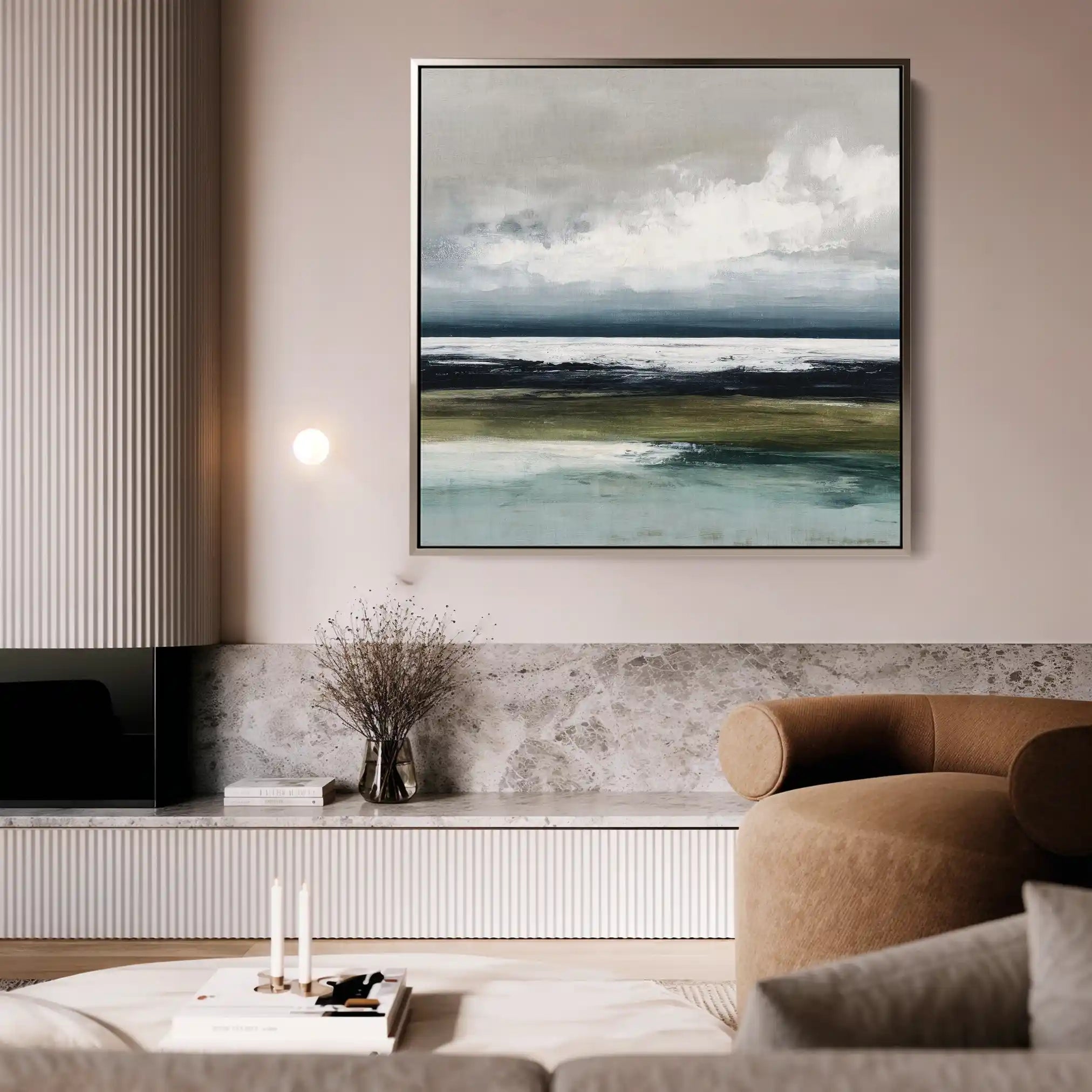 Abstract 1431 Canvas Art 60 x 60 cm / Stretched on hidden frame