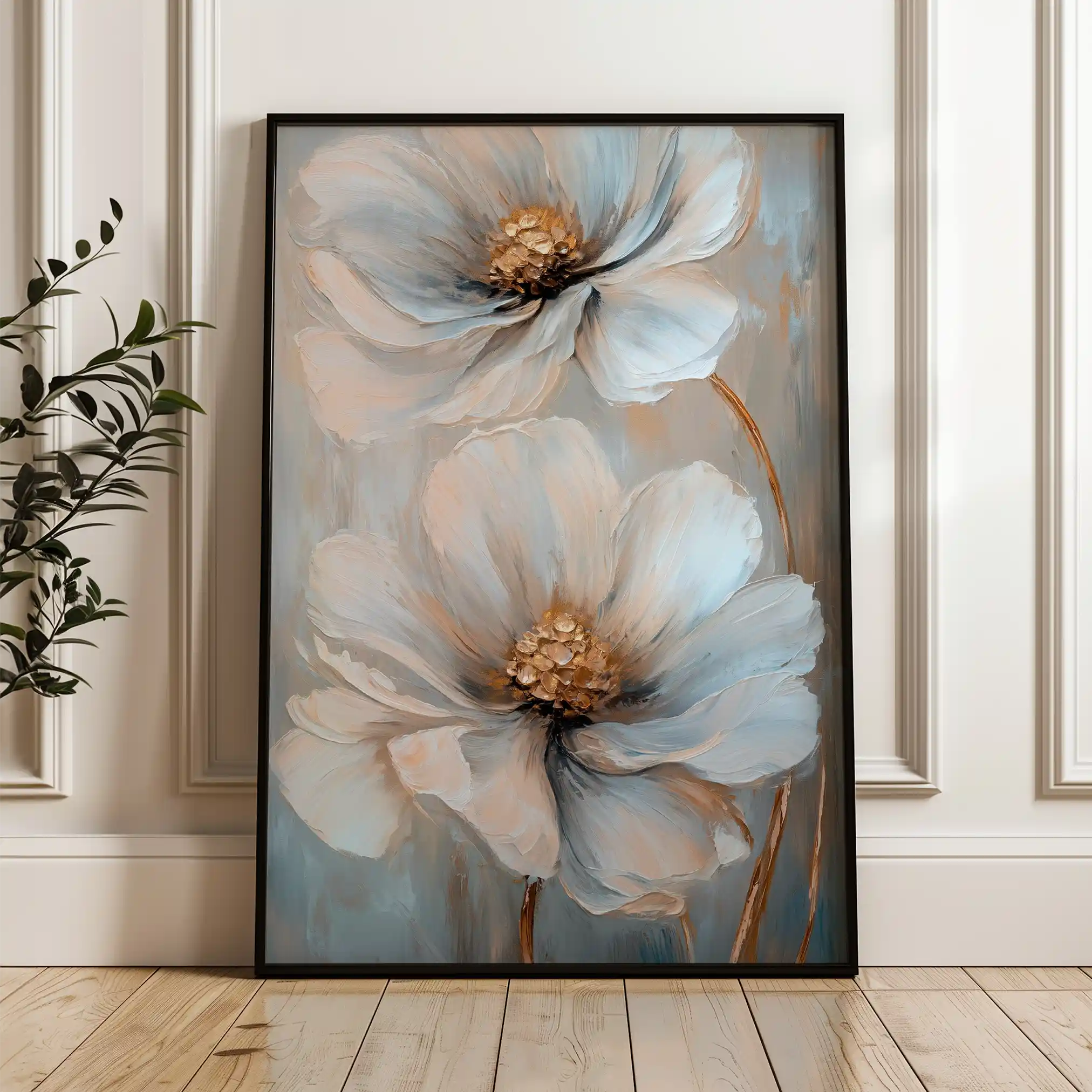Floral Canvas Wall Art WAD1431-F 90 x 60 cm / Stretched on hidden frame