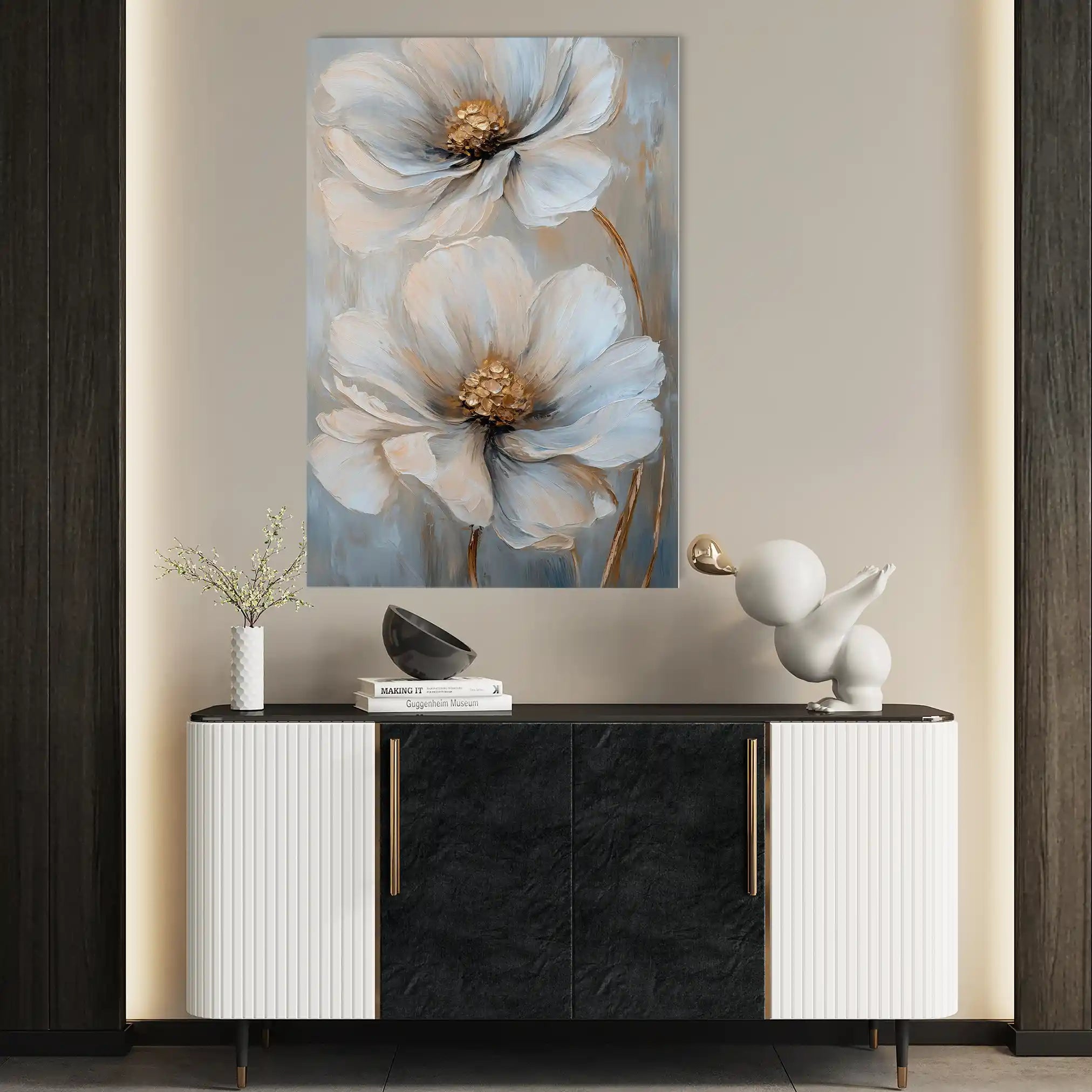 Floral Canvas Wall Art WAD1431-F 90 x 60 cm / Stretched on hidden frame