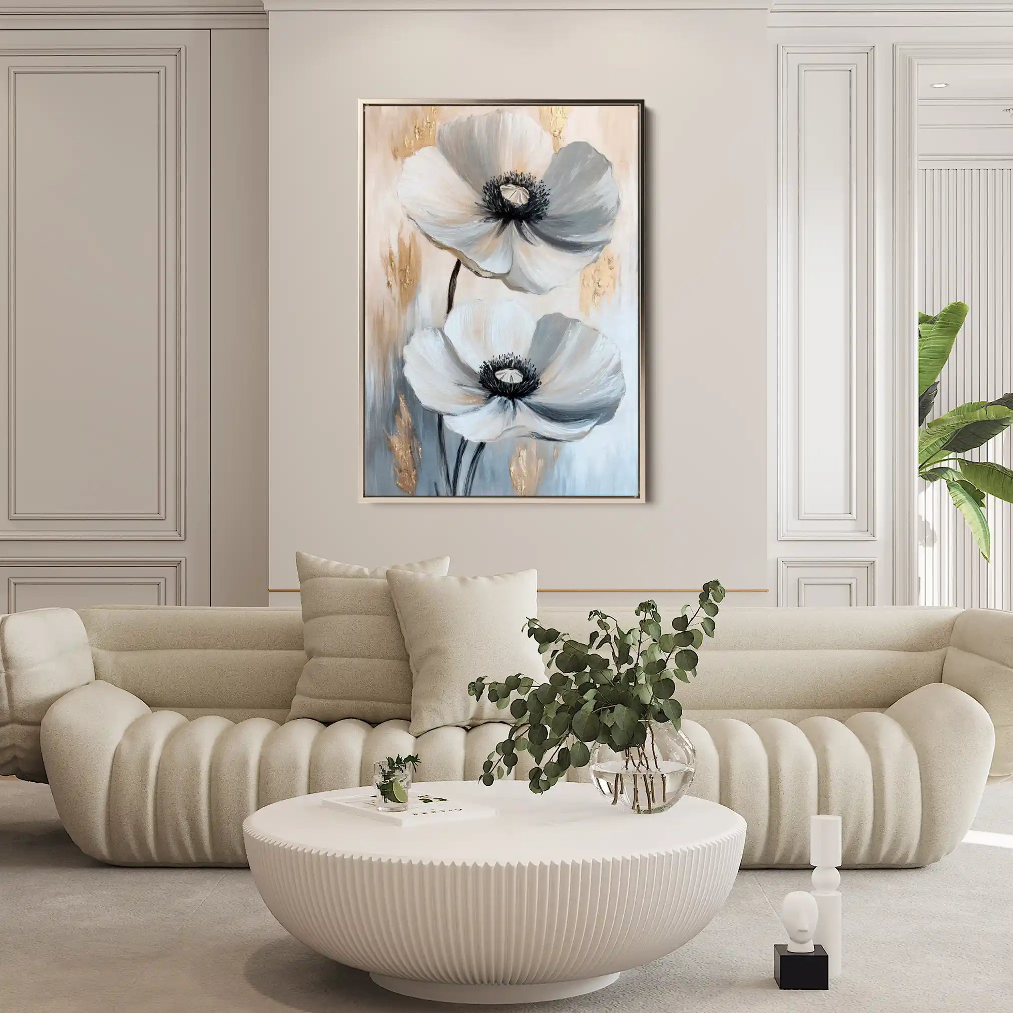 Floral Canvas Wall Art WAD1432-F 90 x 60 cm / Stretched on hidden frame