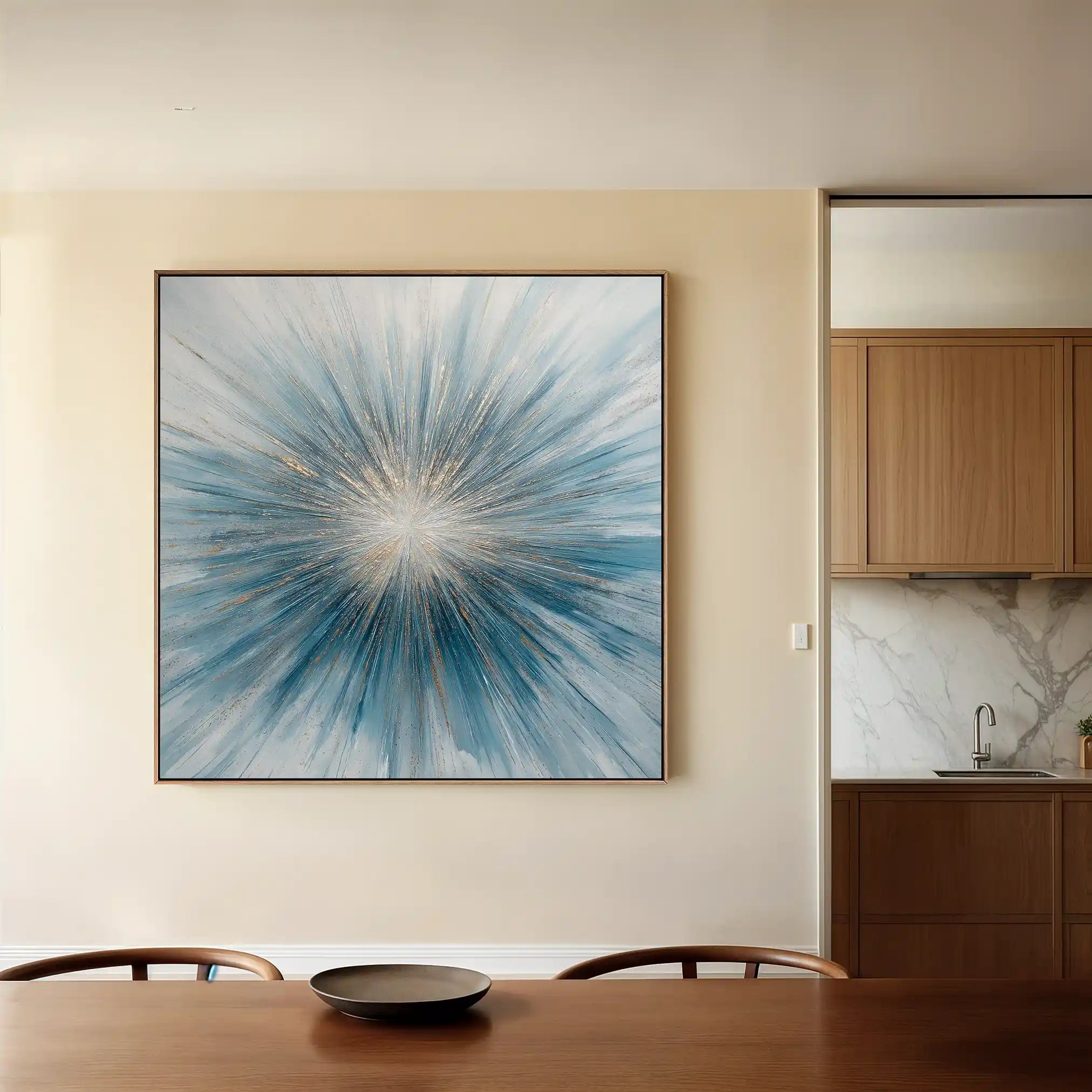 Abstract 1434 Canvas Art 60 x 60 cm / Stretched on hidden frame