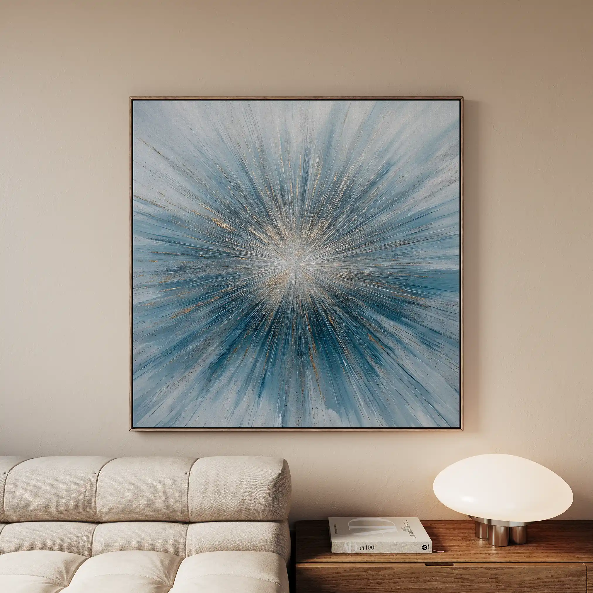 Abstract 1434 Canvas Art 60 x 60 cm / Stretched on hidden frame