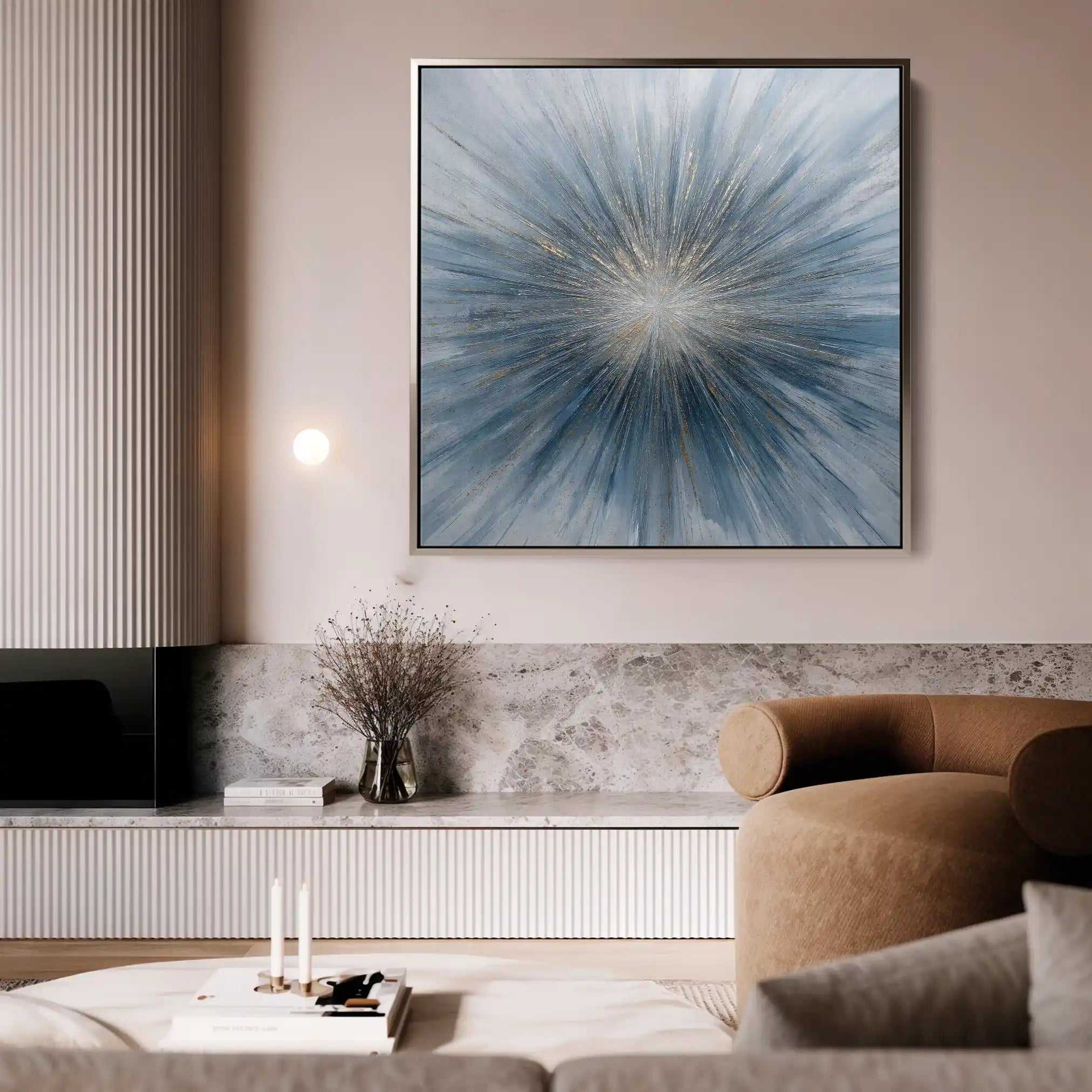 Abstract 1434 Canvas Art 60 x 60 cm / Stretched on hidden frame