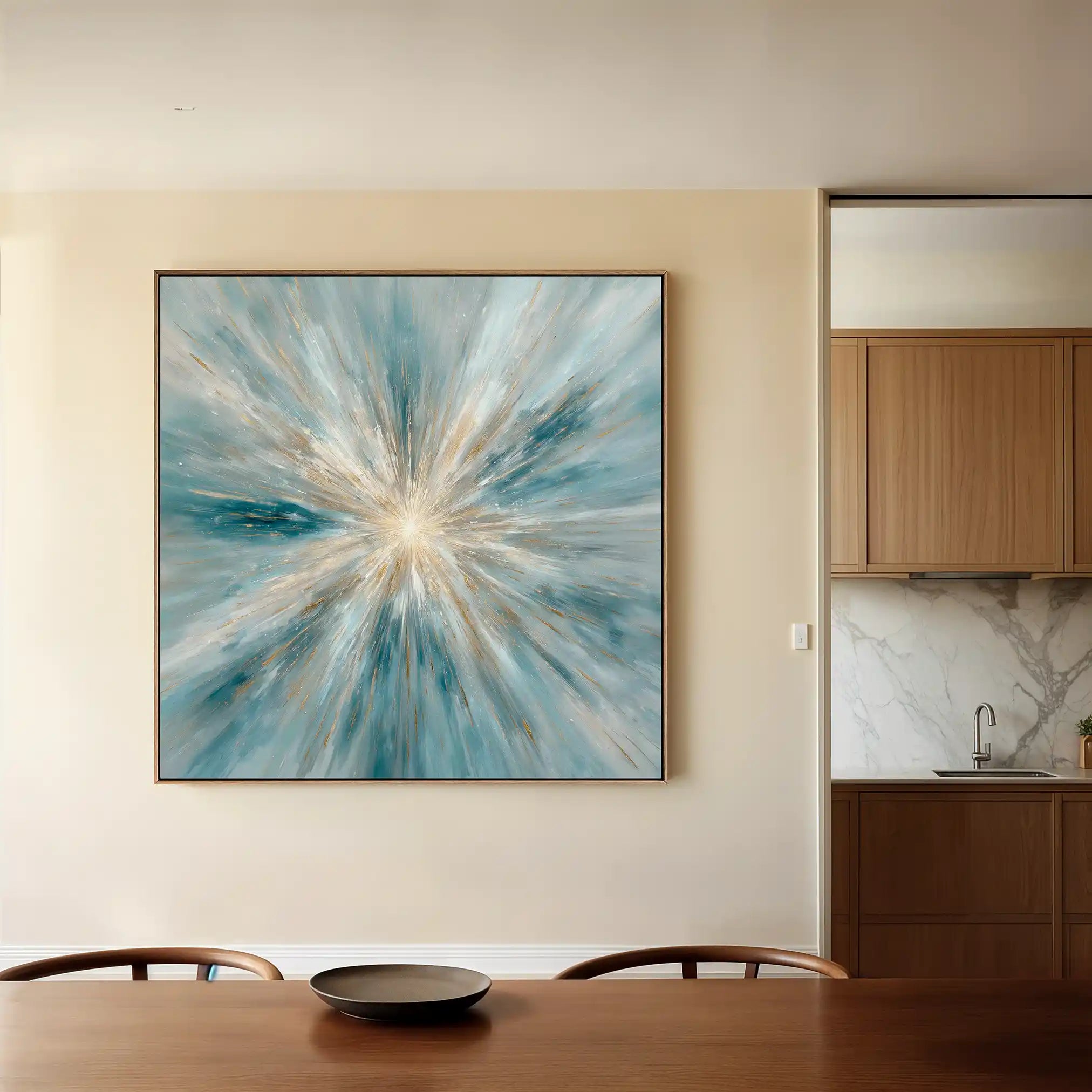 Abstract 1435 Canvas Art 60 x 60 cm / Stretched on hidden frame