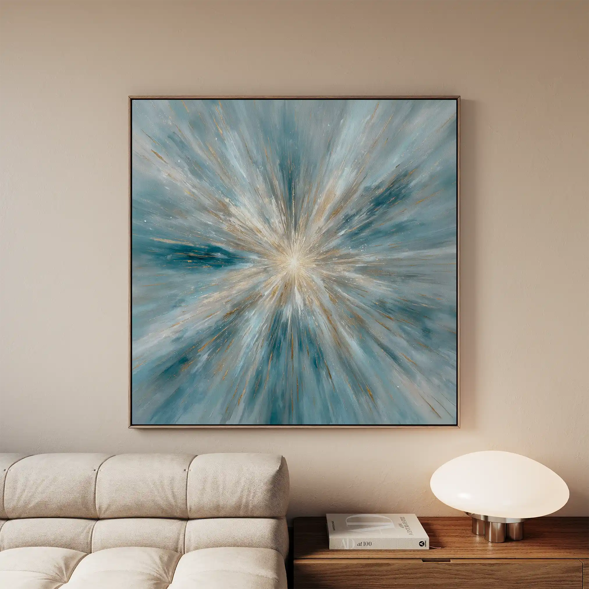 Abstract 1435 Canvas Art 60 x 60 cm / Stretched on hidden frame