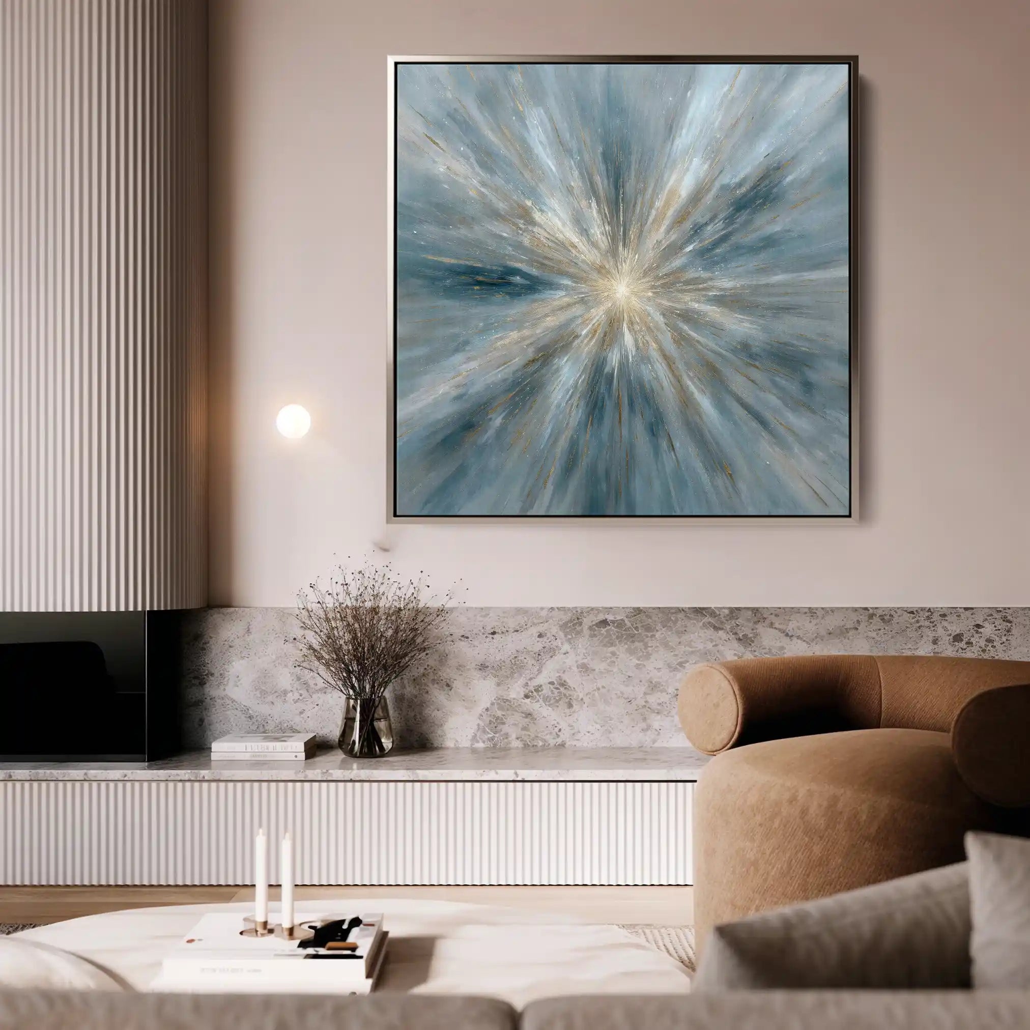Abstract 1435 Canvas Art 60 x 60 cm / Stretched on hidden frame