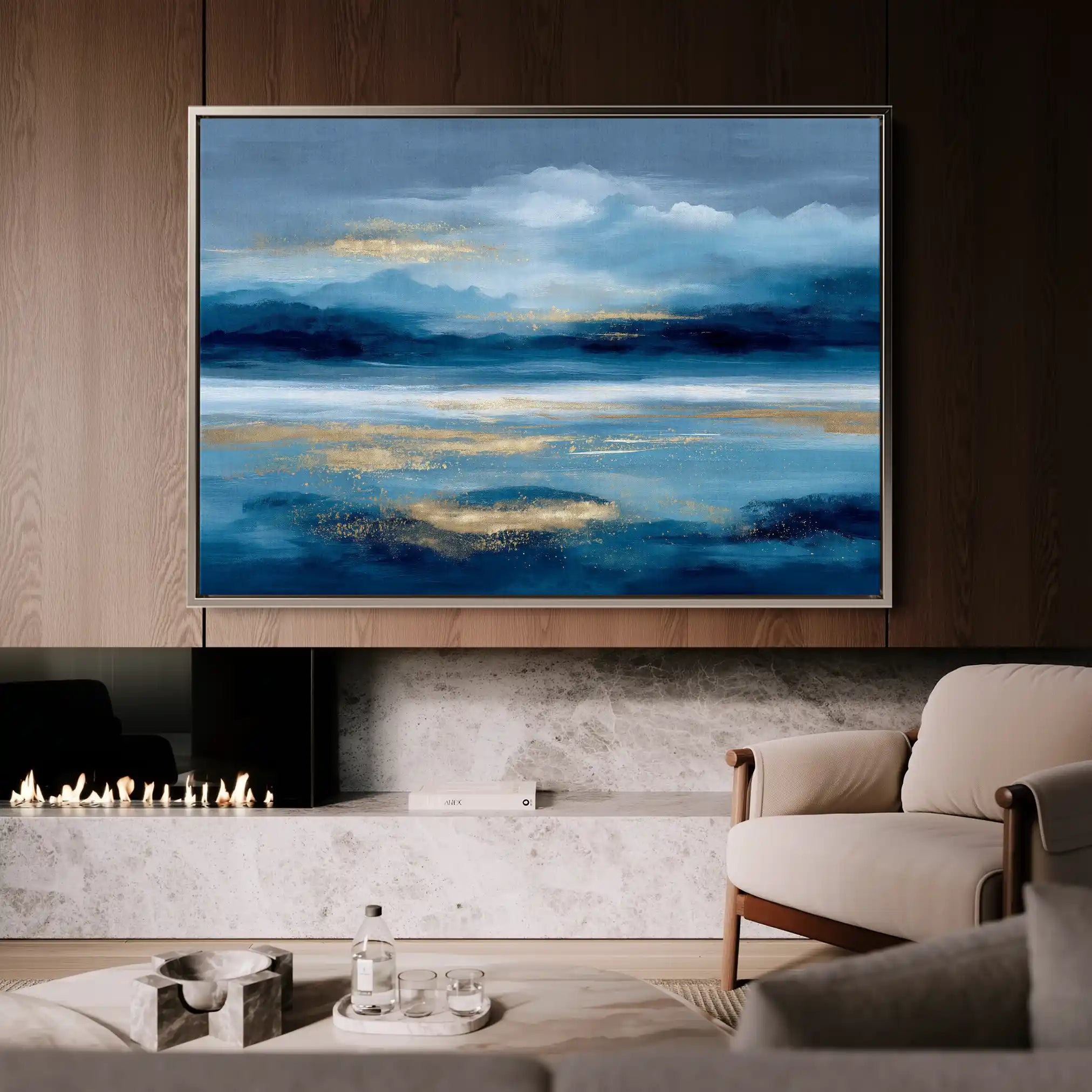 Abstract 1436 Canvas Art 60 x 40 cm / Stretched on hidden frame