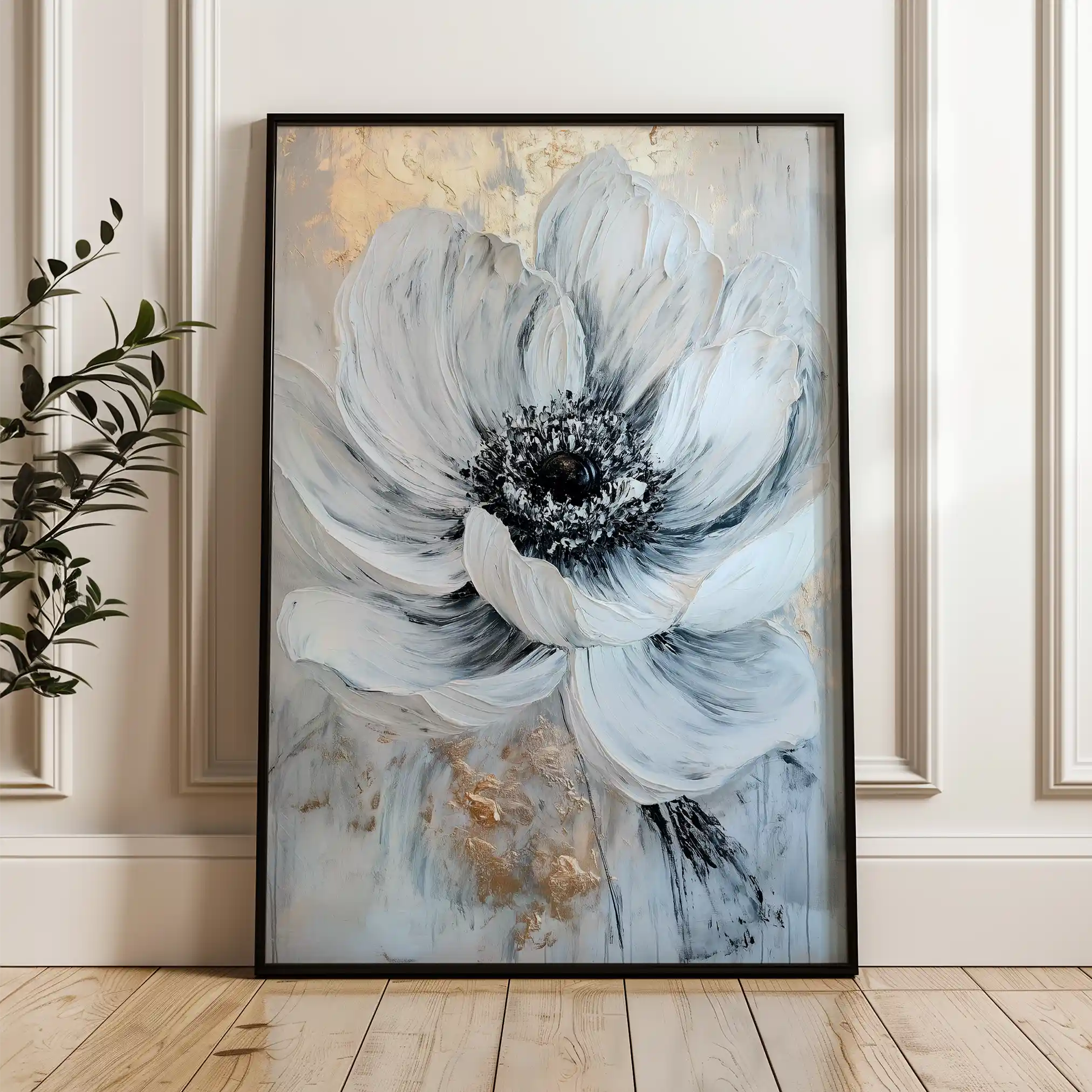 Floral Canvas Wall Art WAD1436-F 90 x 60 cm / Stretched on hidden frame