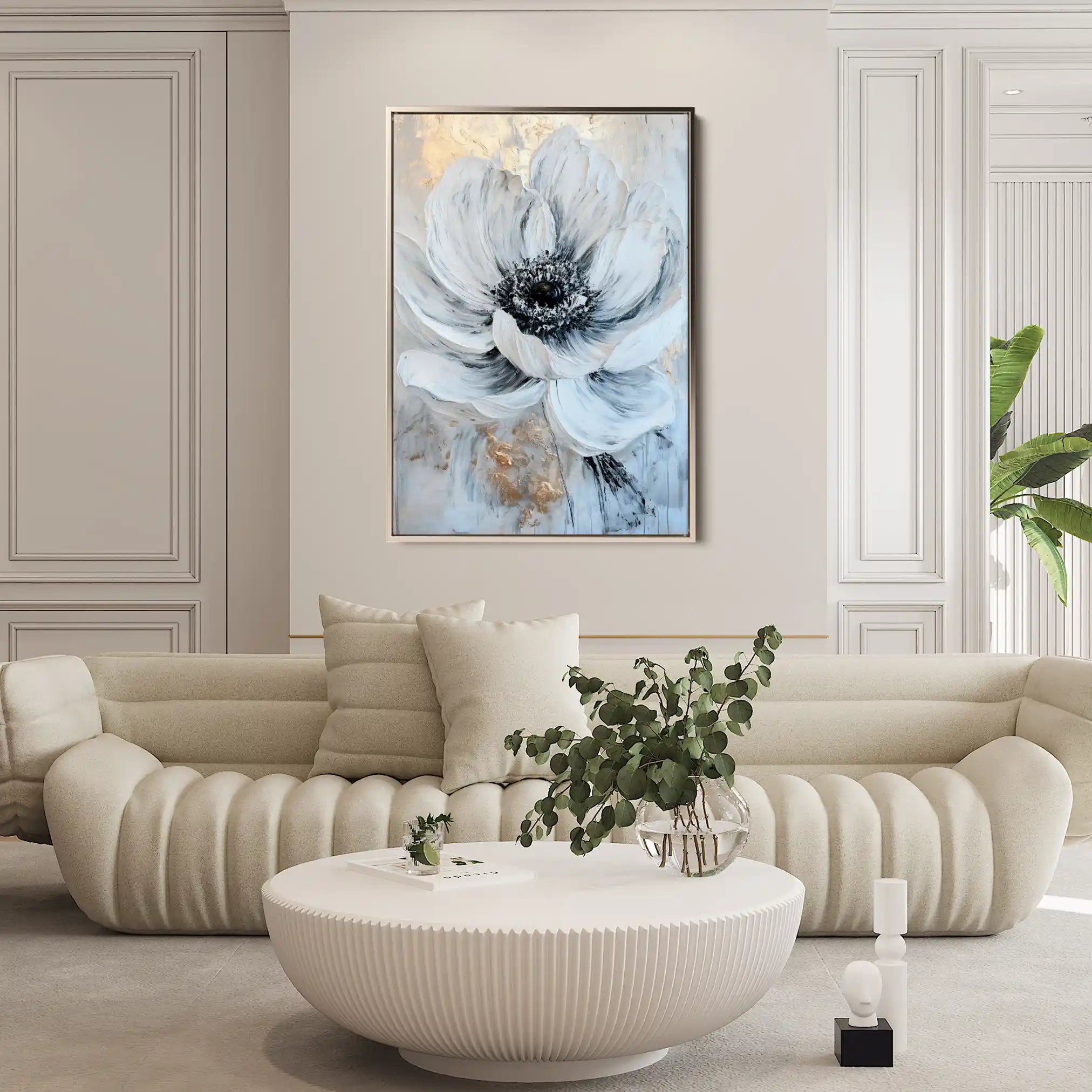 Floral Canvas Wall Art WAD1436-F 90 x 60 cm / Stretched on hidden frame