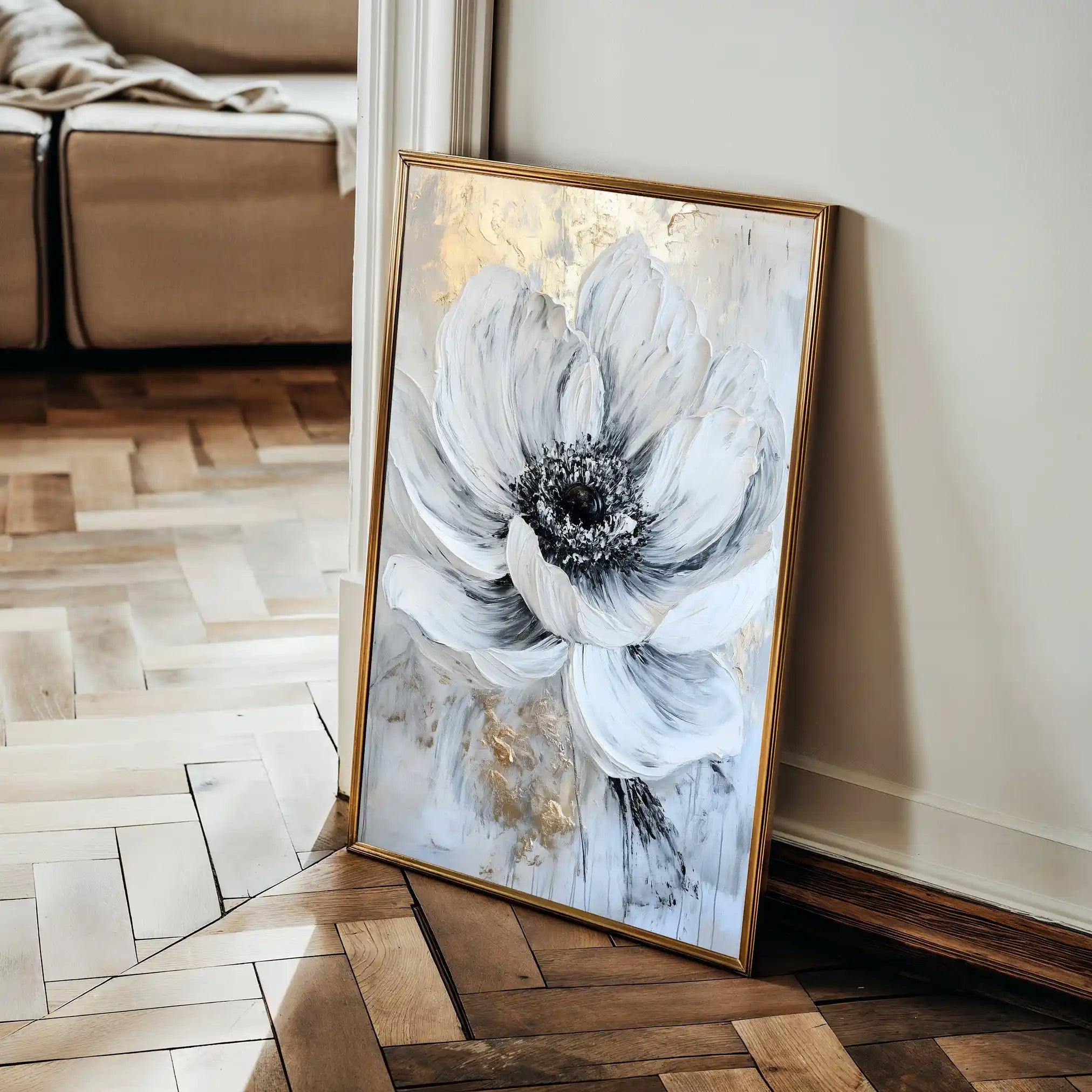 Floral Canvas Wall Art WAD1436-F 90 x 60 cm / Stretched on hidden frame